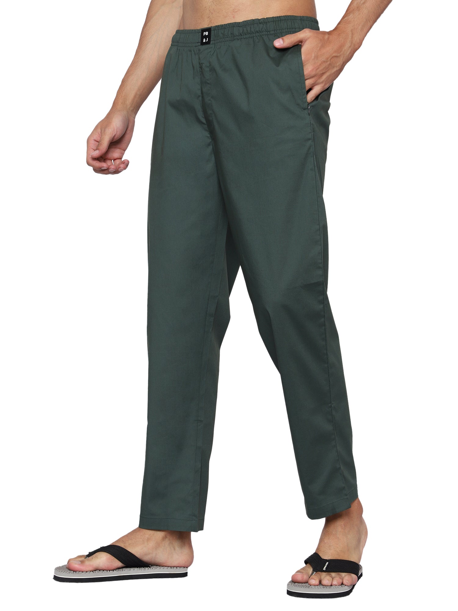 Olive Green & Black Pyjamas Combo