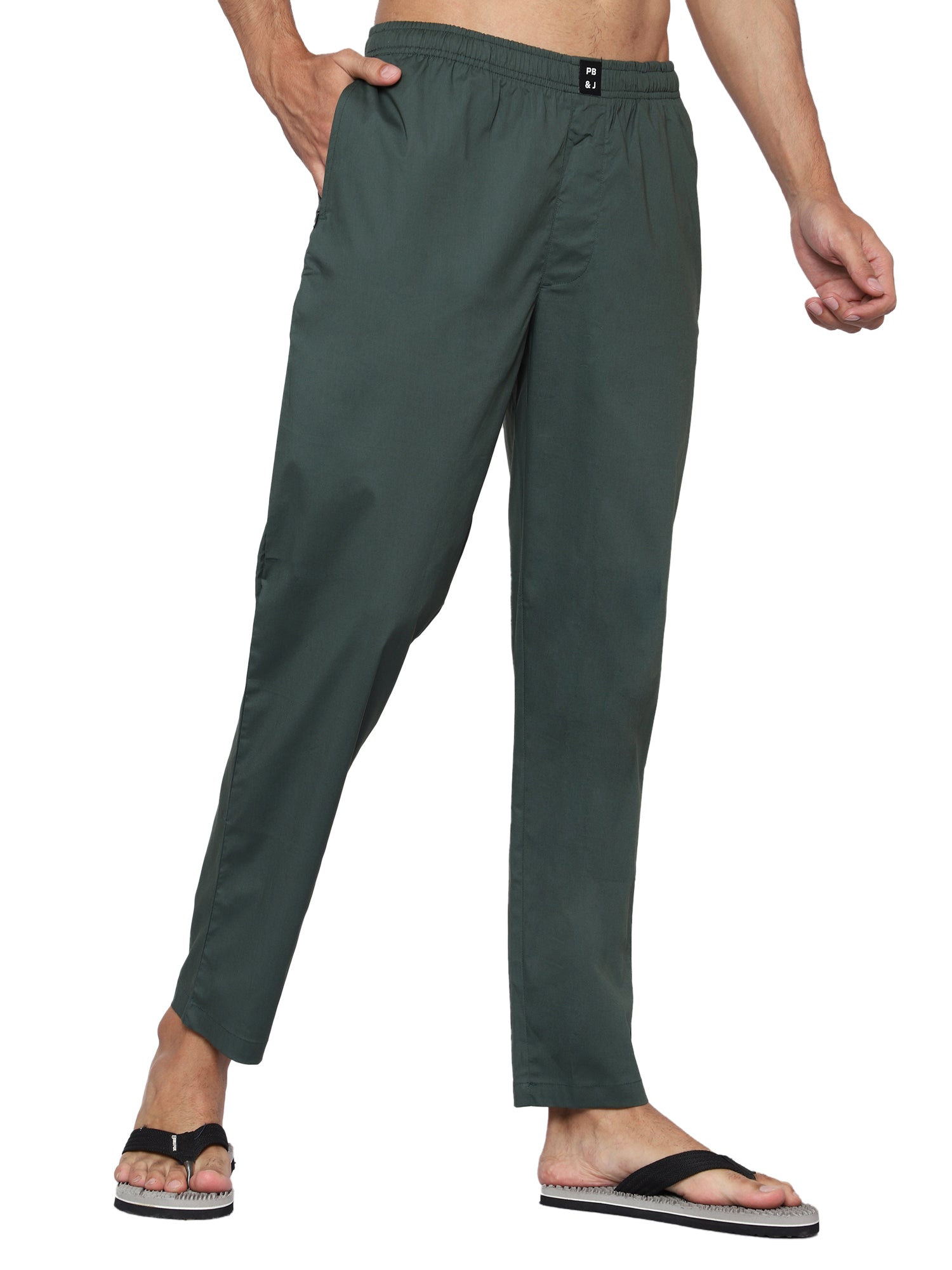 Olive Green & Black Pyjamas Combo