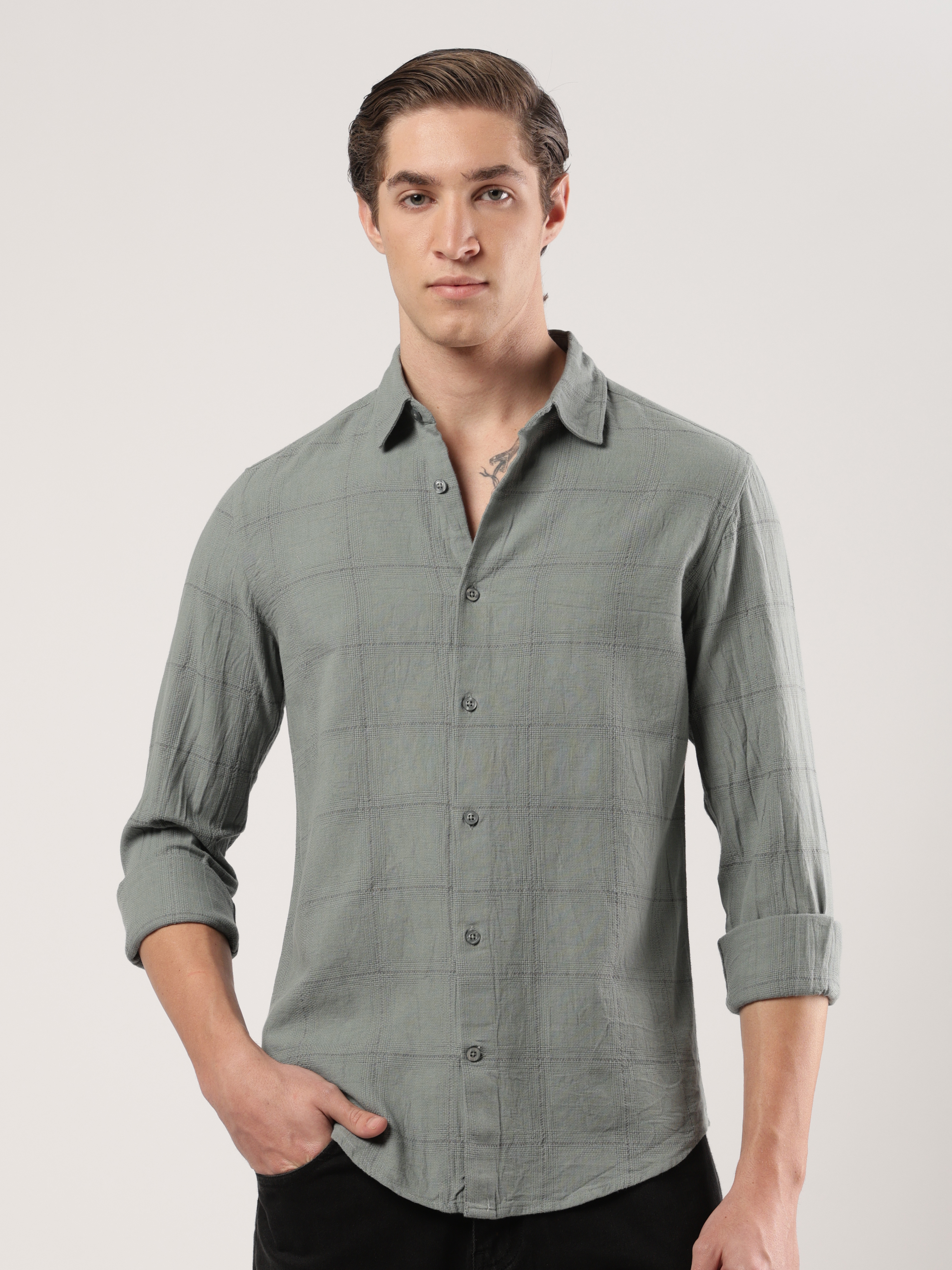 Evergreen Weave Checks Shirt