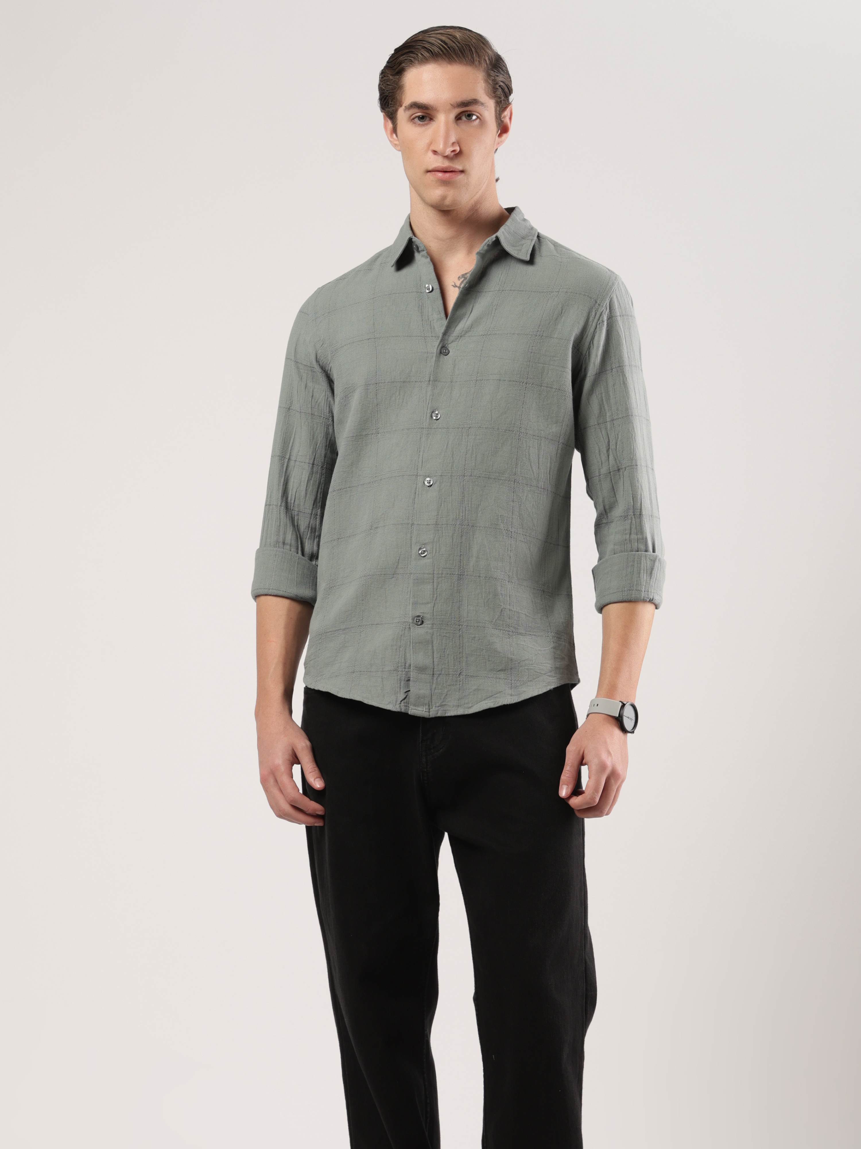 Evergreen Weave Checks Shirt