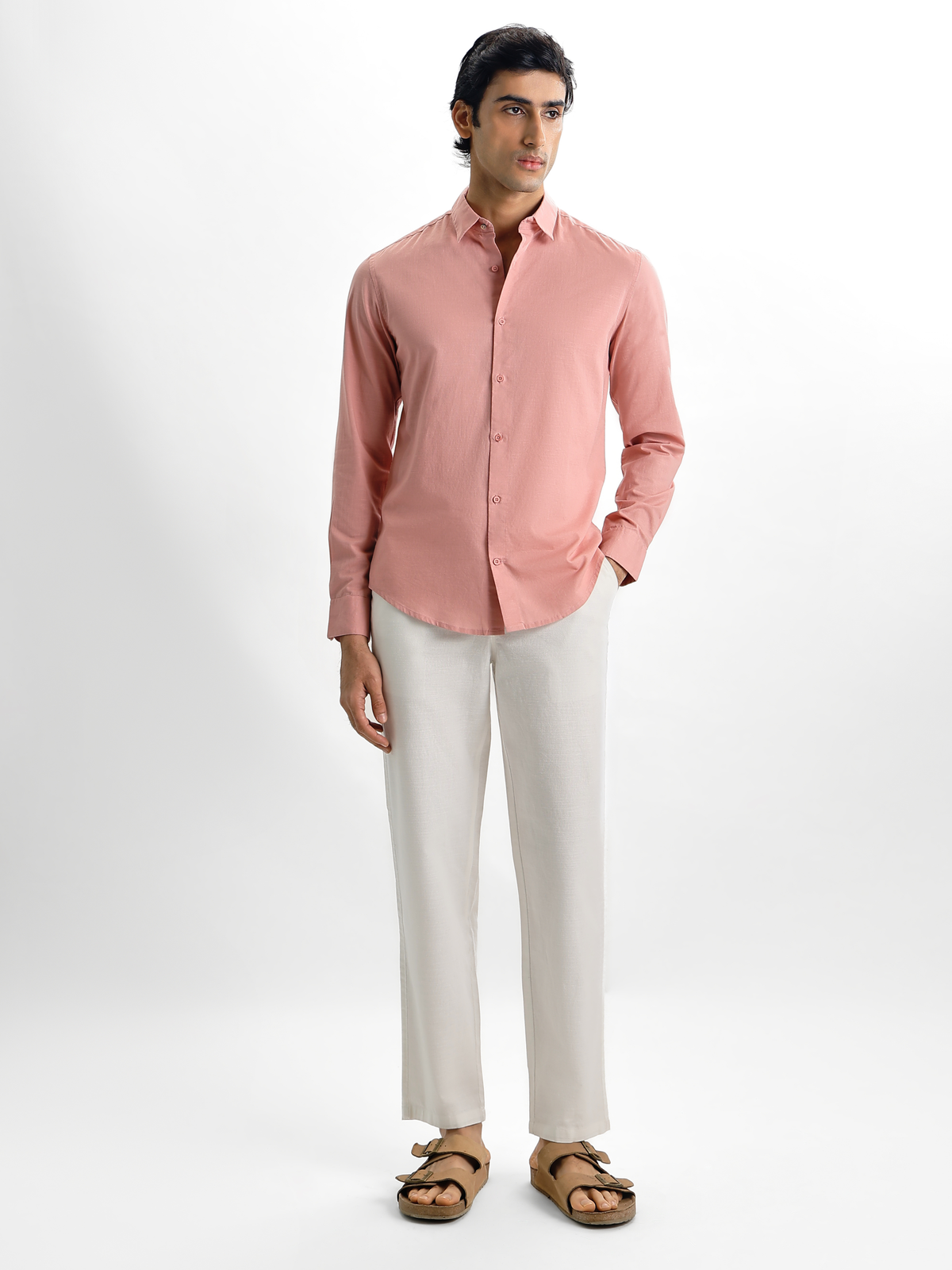 White Linen Trousers