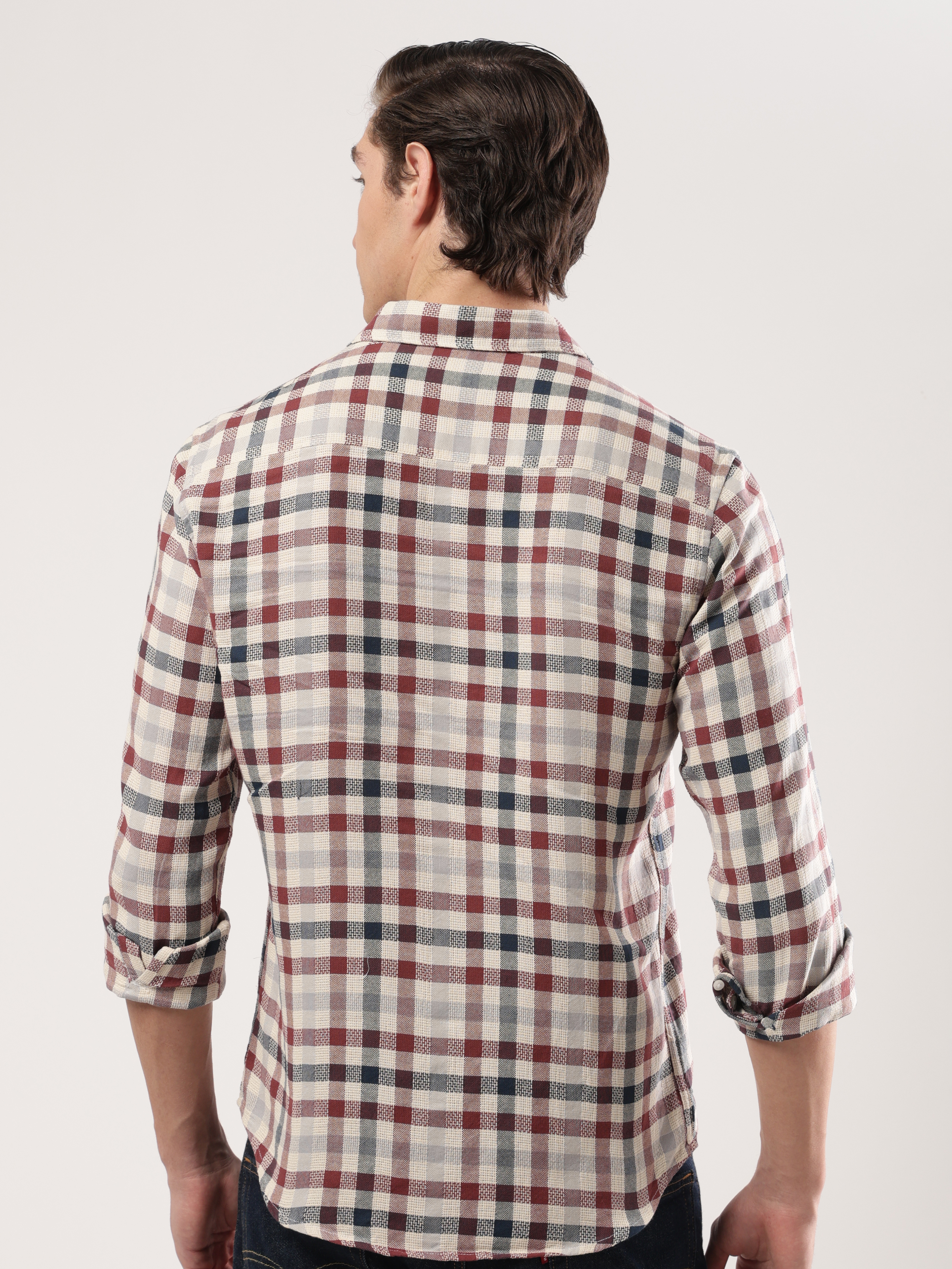 Maroonfield Weave Check Shirt