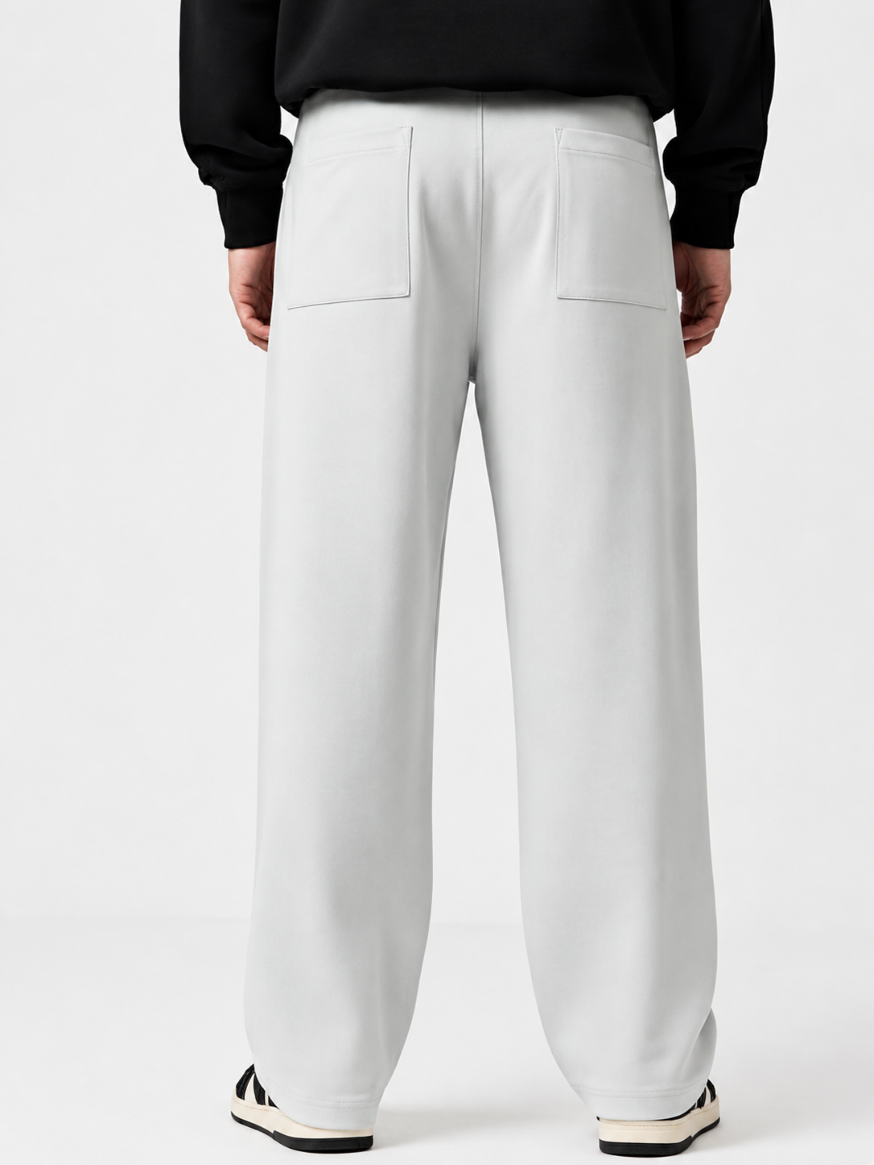 PB&J Relaxed Korean Joggers – Cloud White