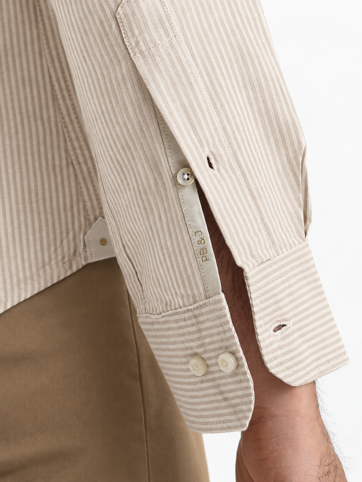 ROGUE-Striped Regular Fit Cotton Shirt