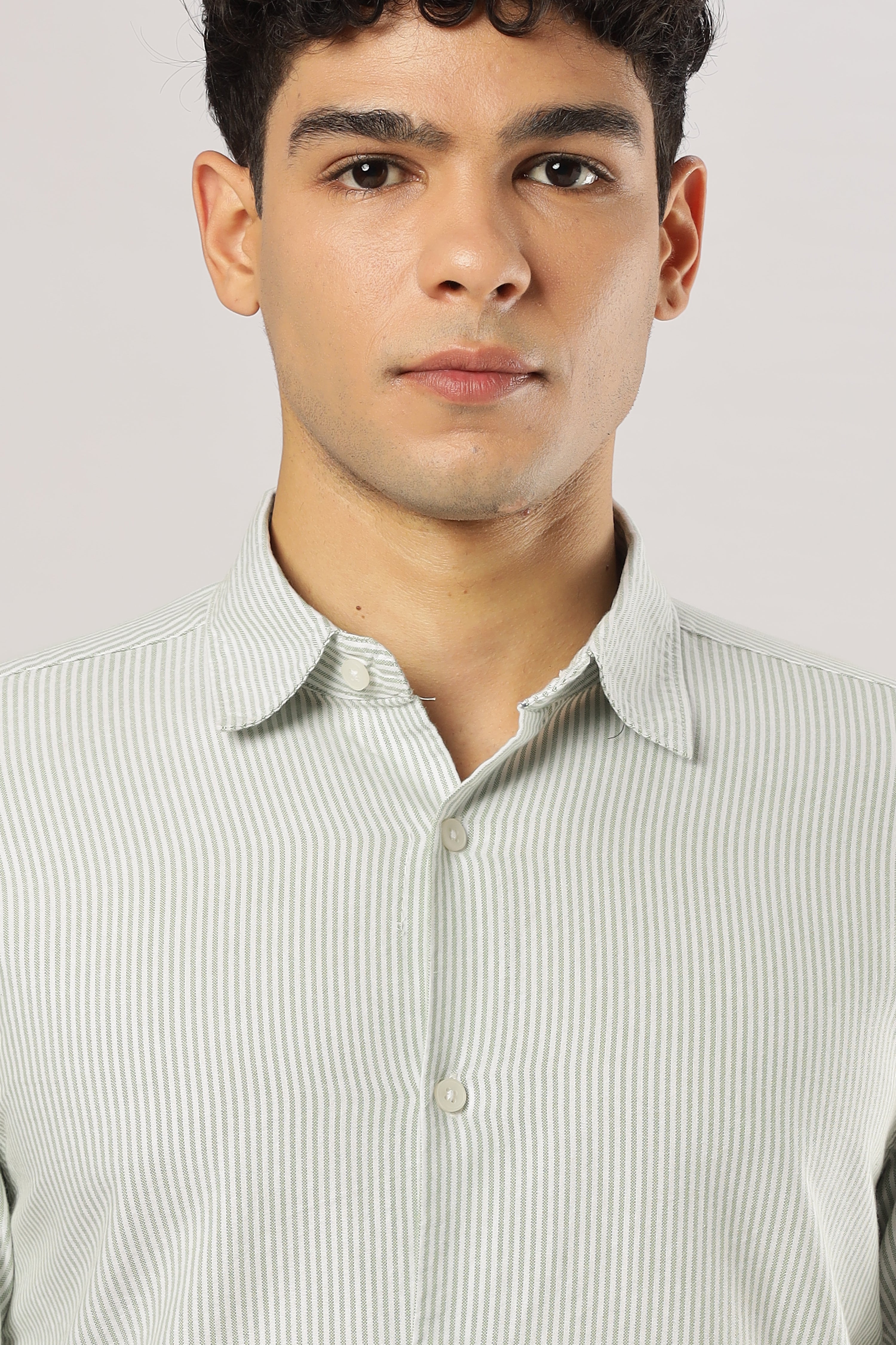 Sage Stripe Classic Shirt