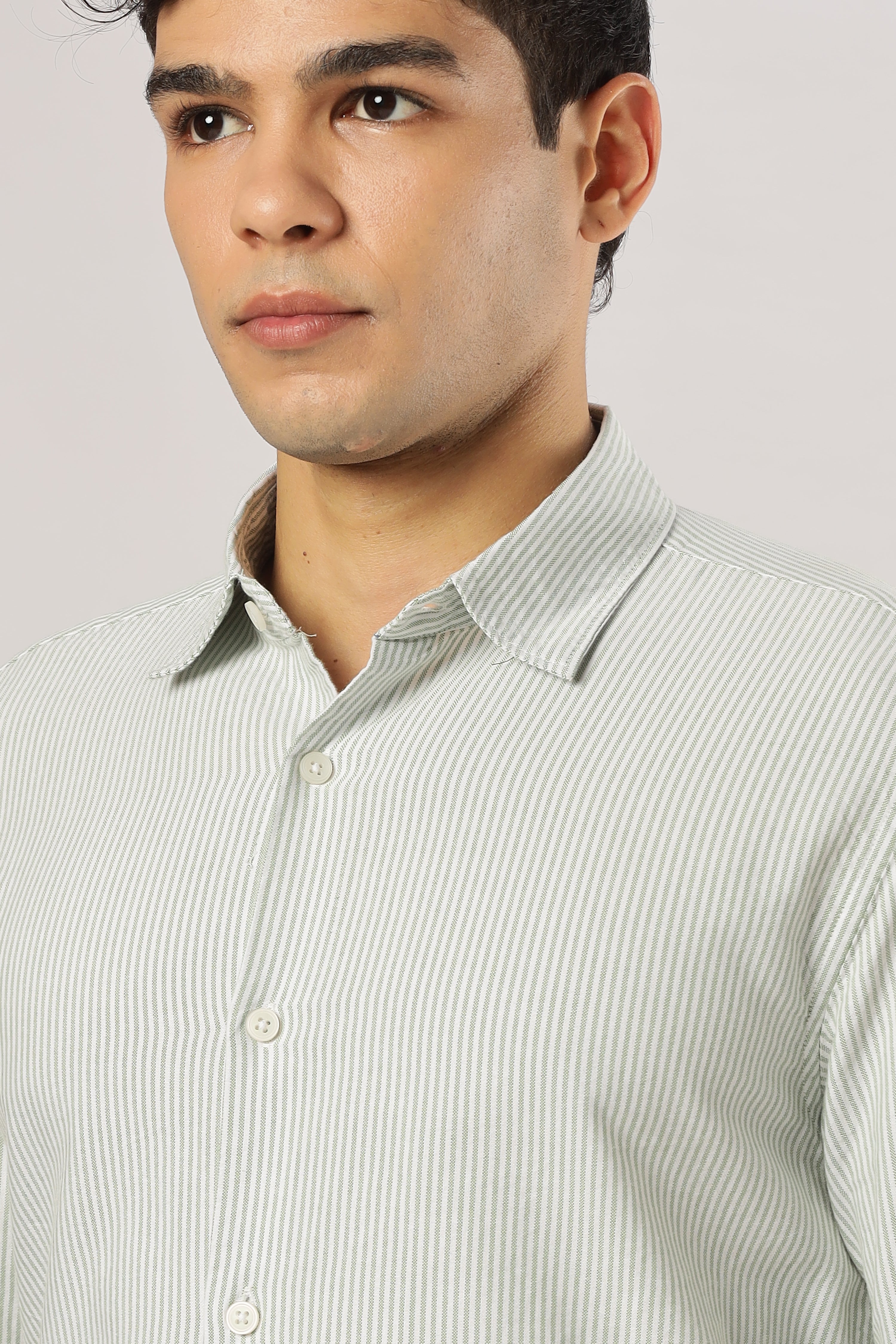 Sage Stripe Classic Shirt