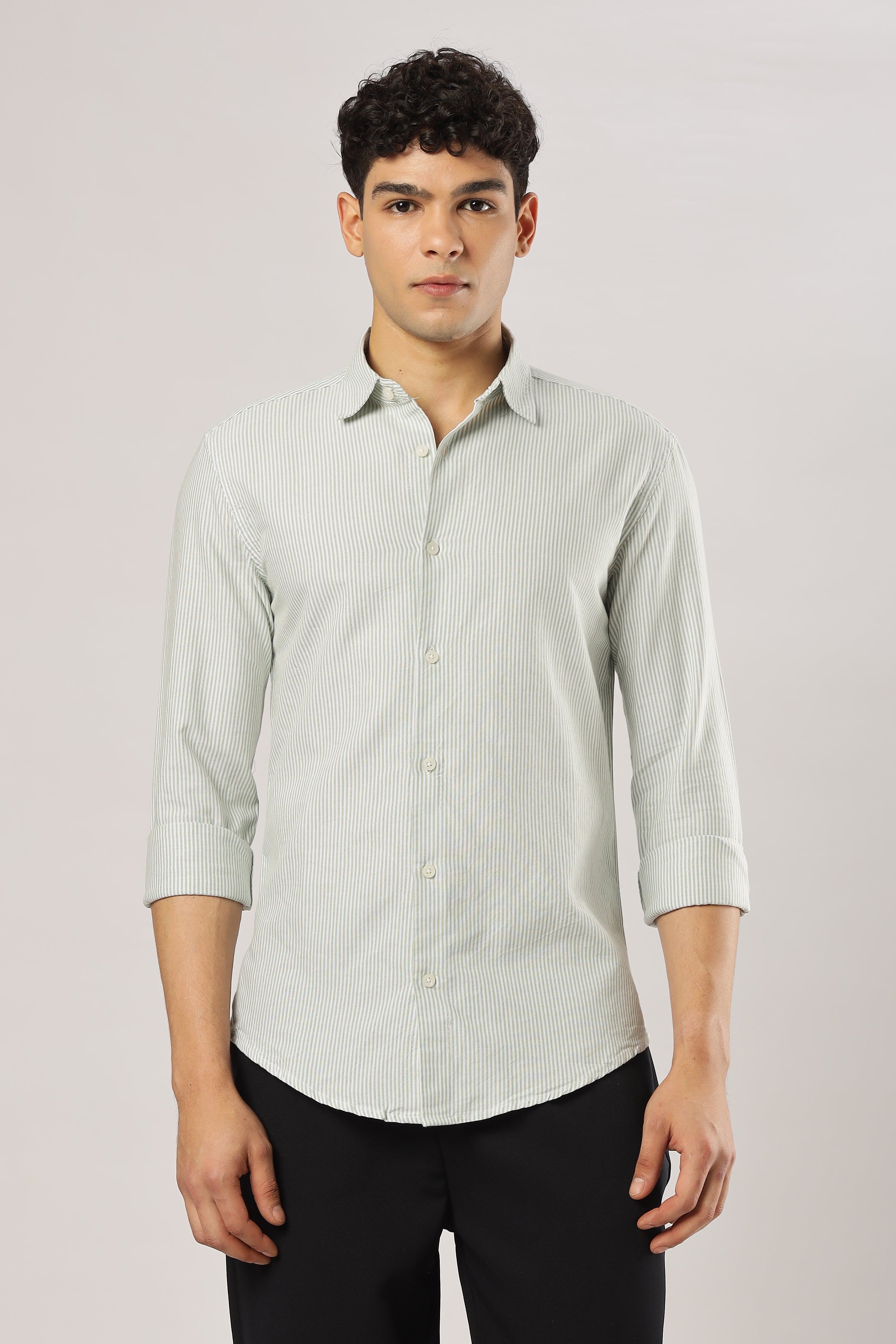 Sage Stripe Classic Shirt