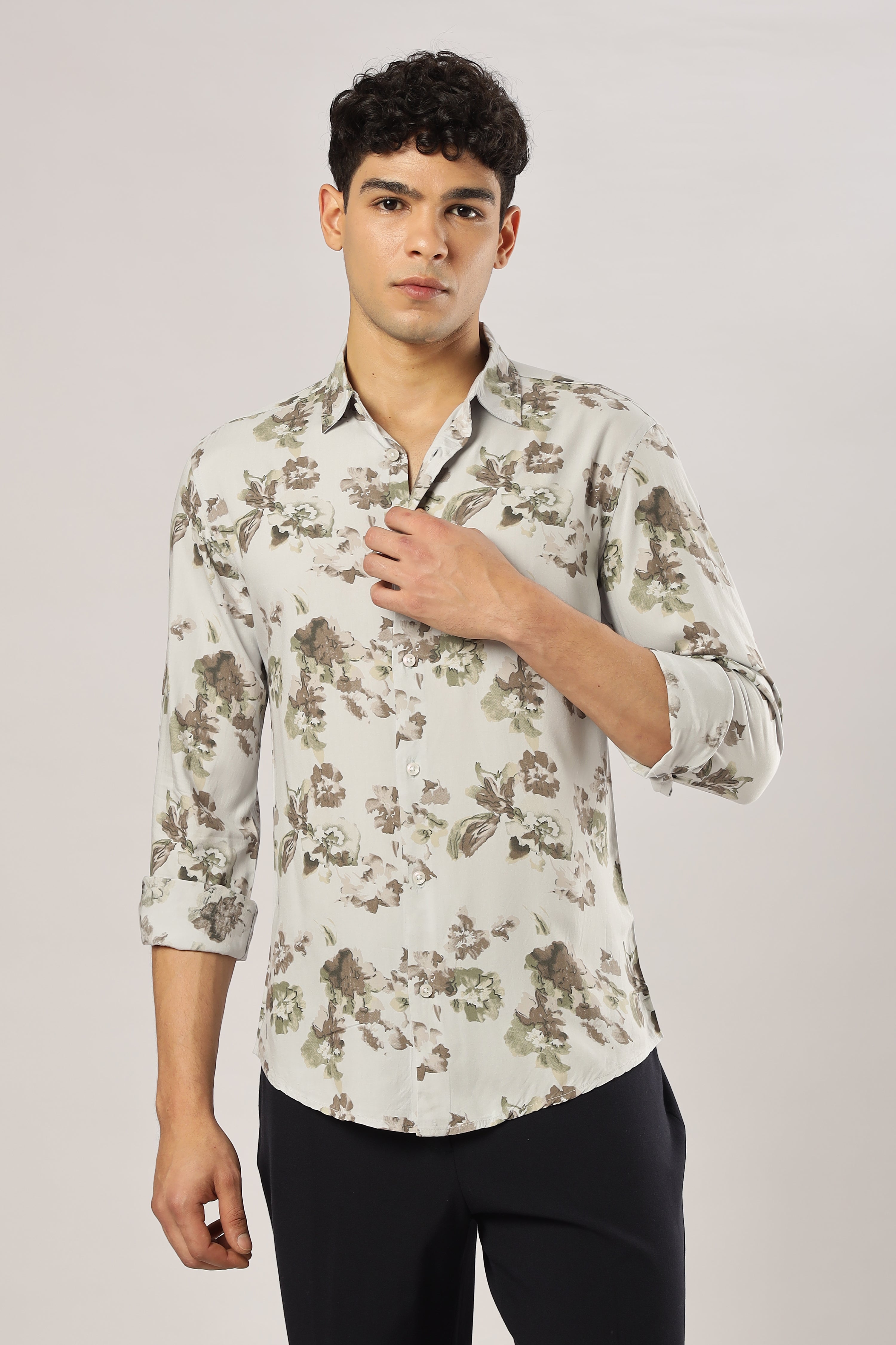 Earth Bloom Watercolor Shirt