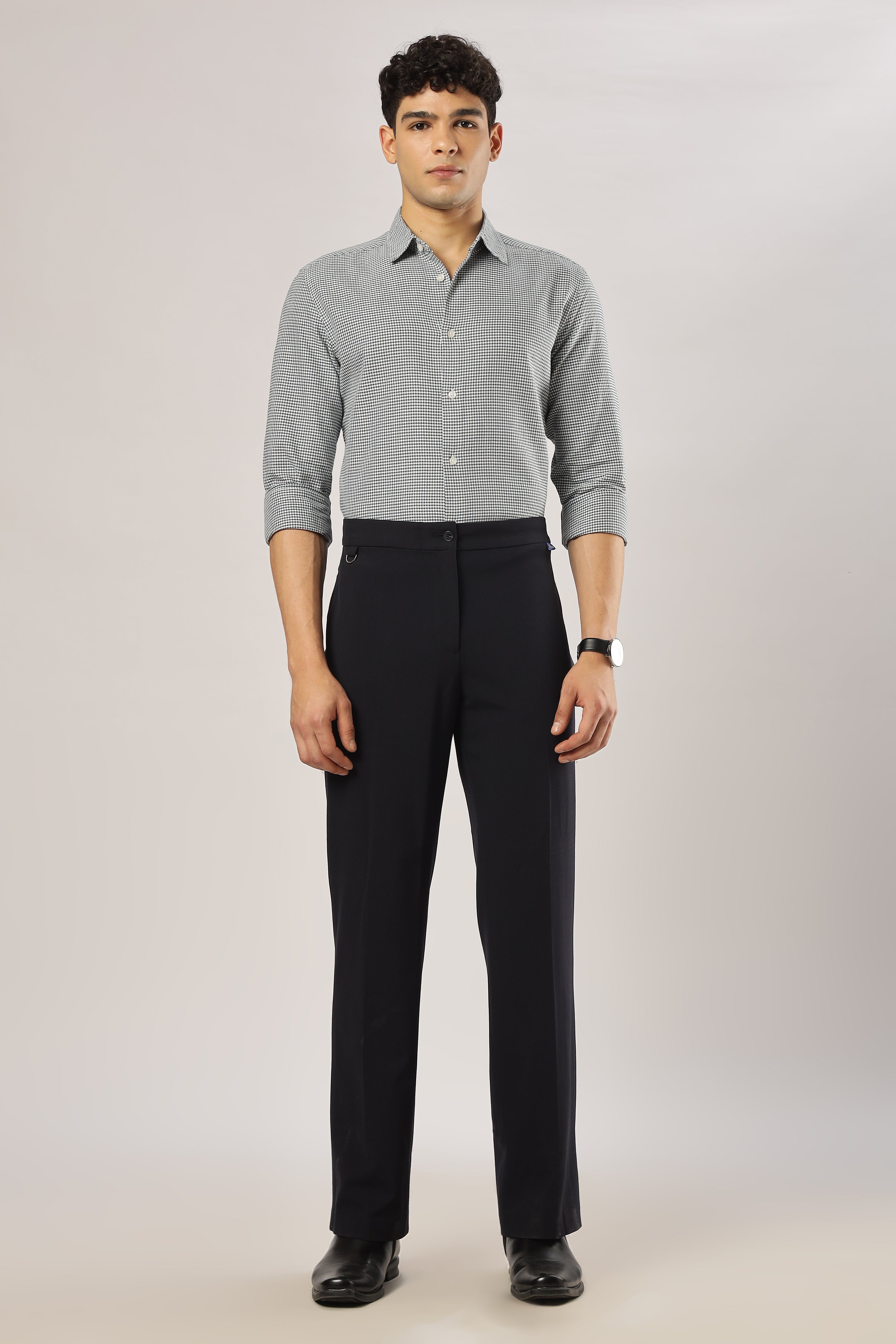 Green Micro Checks Shirt