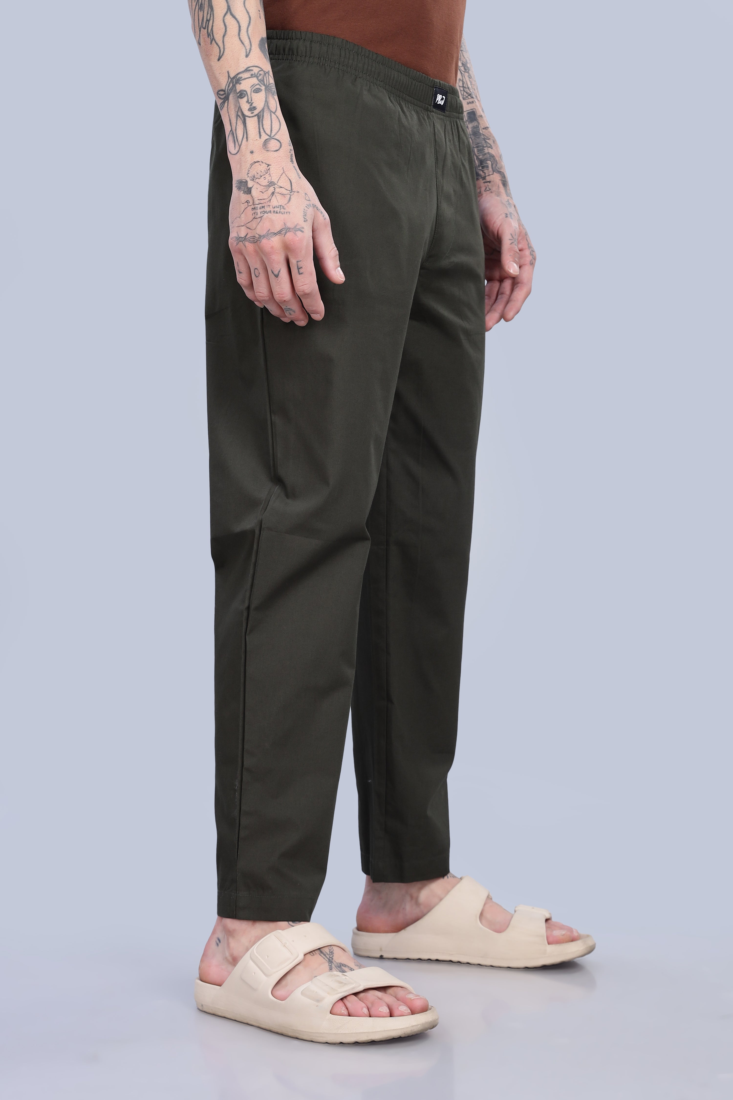 Men's Olive Green Pyjamas