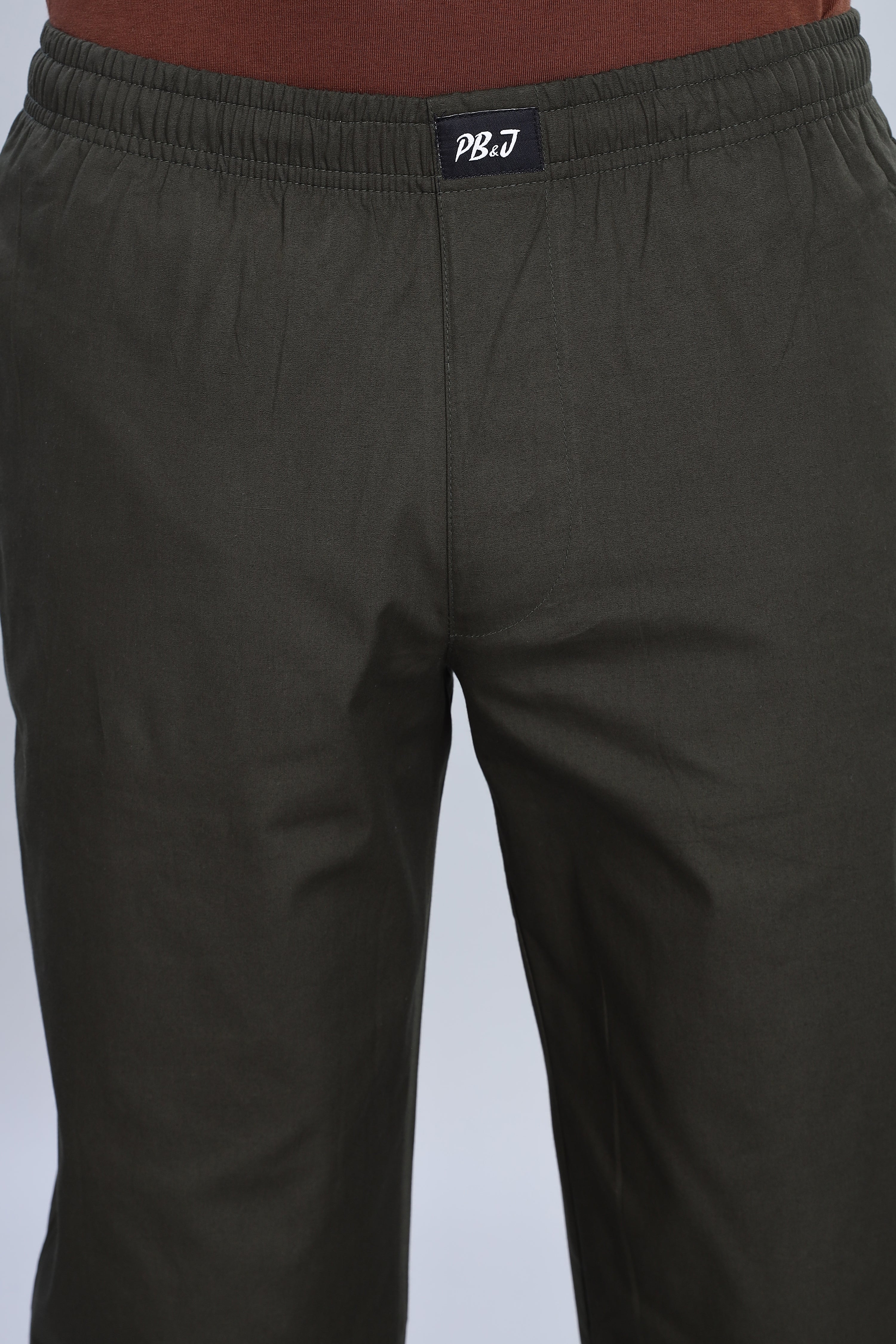 Men's Olive Green Pyjamas