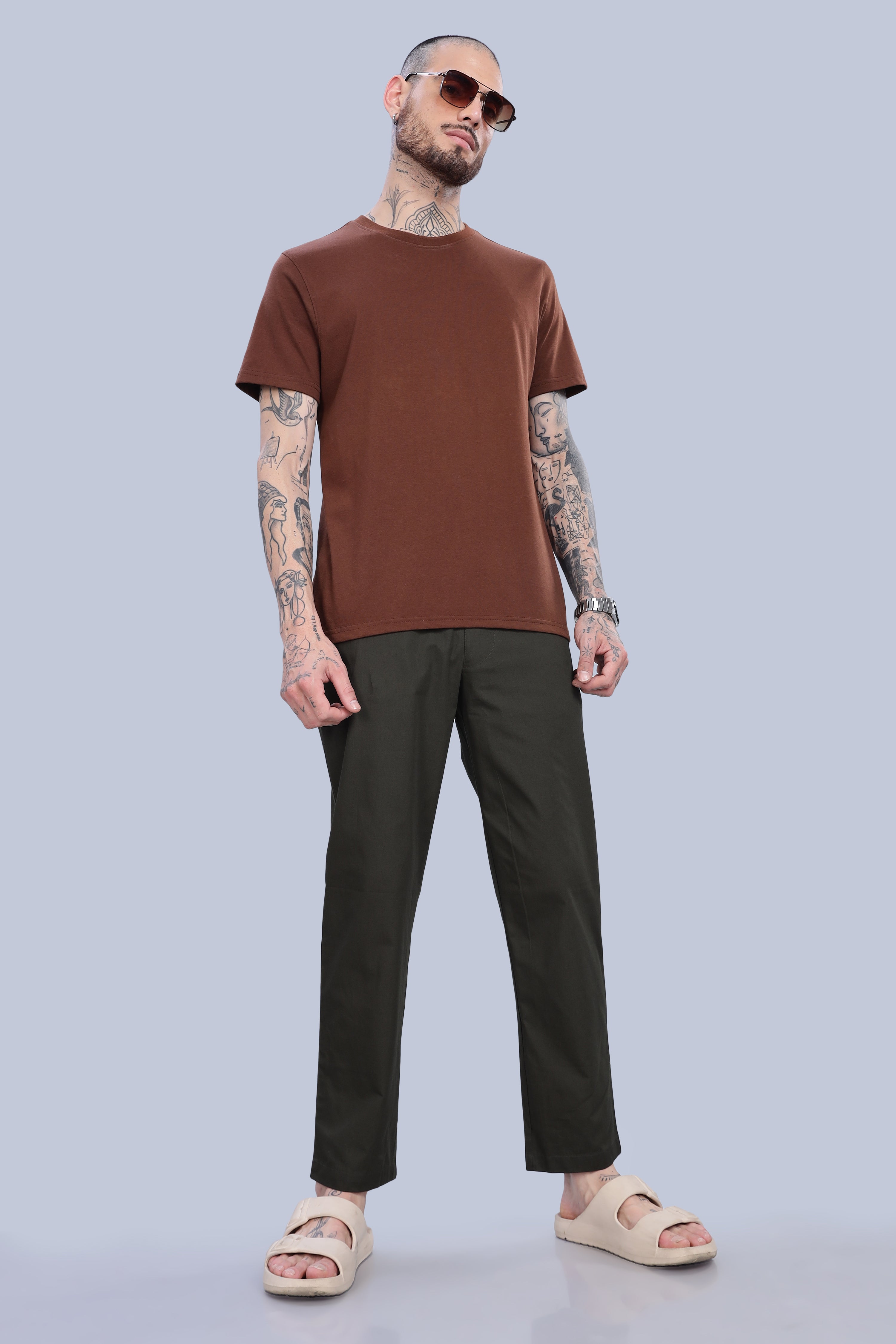 Men's Olive Green Pyjamas
