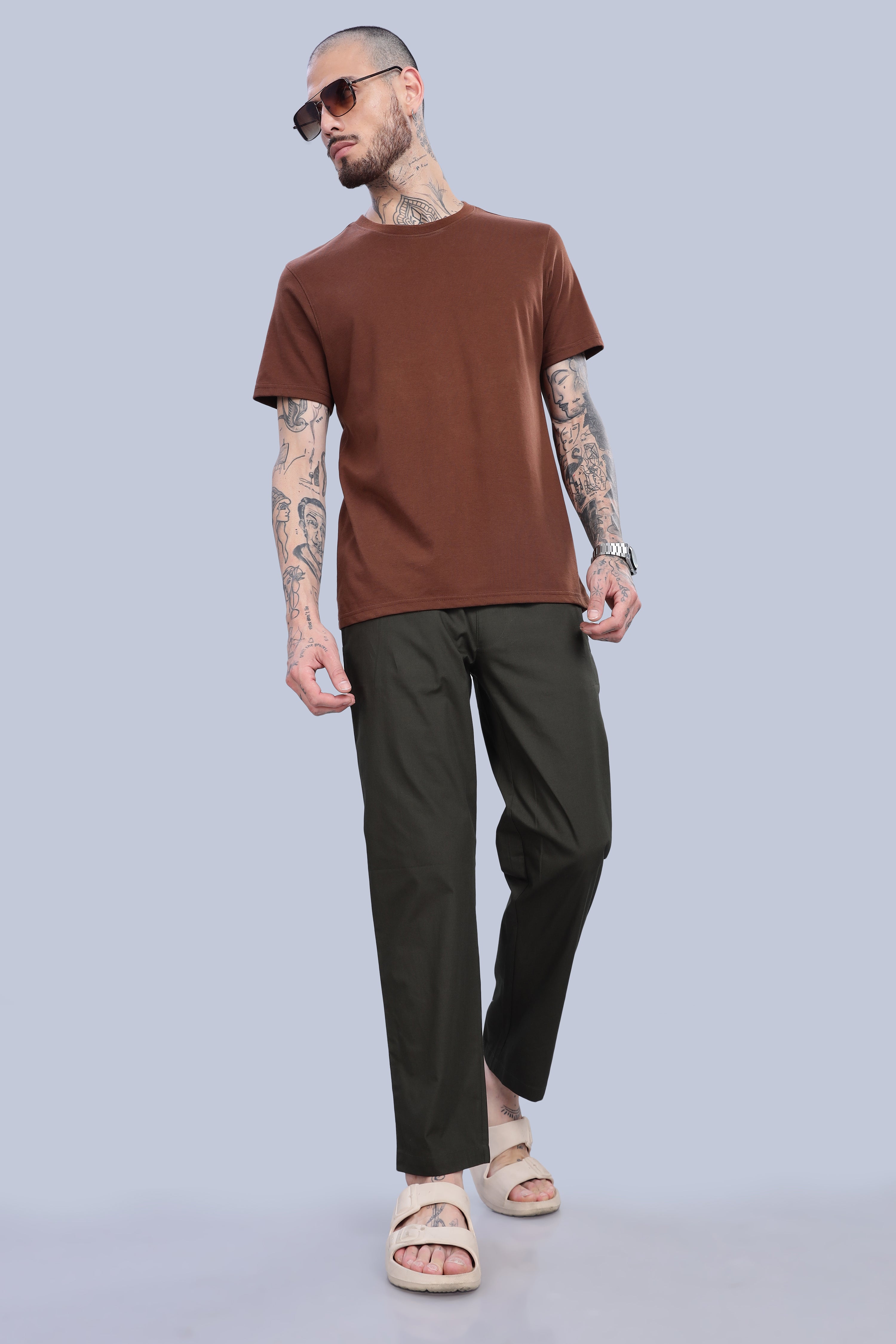 Men's Olive Green Pyjamas