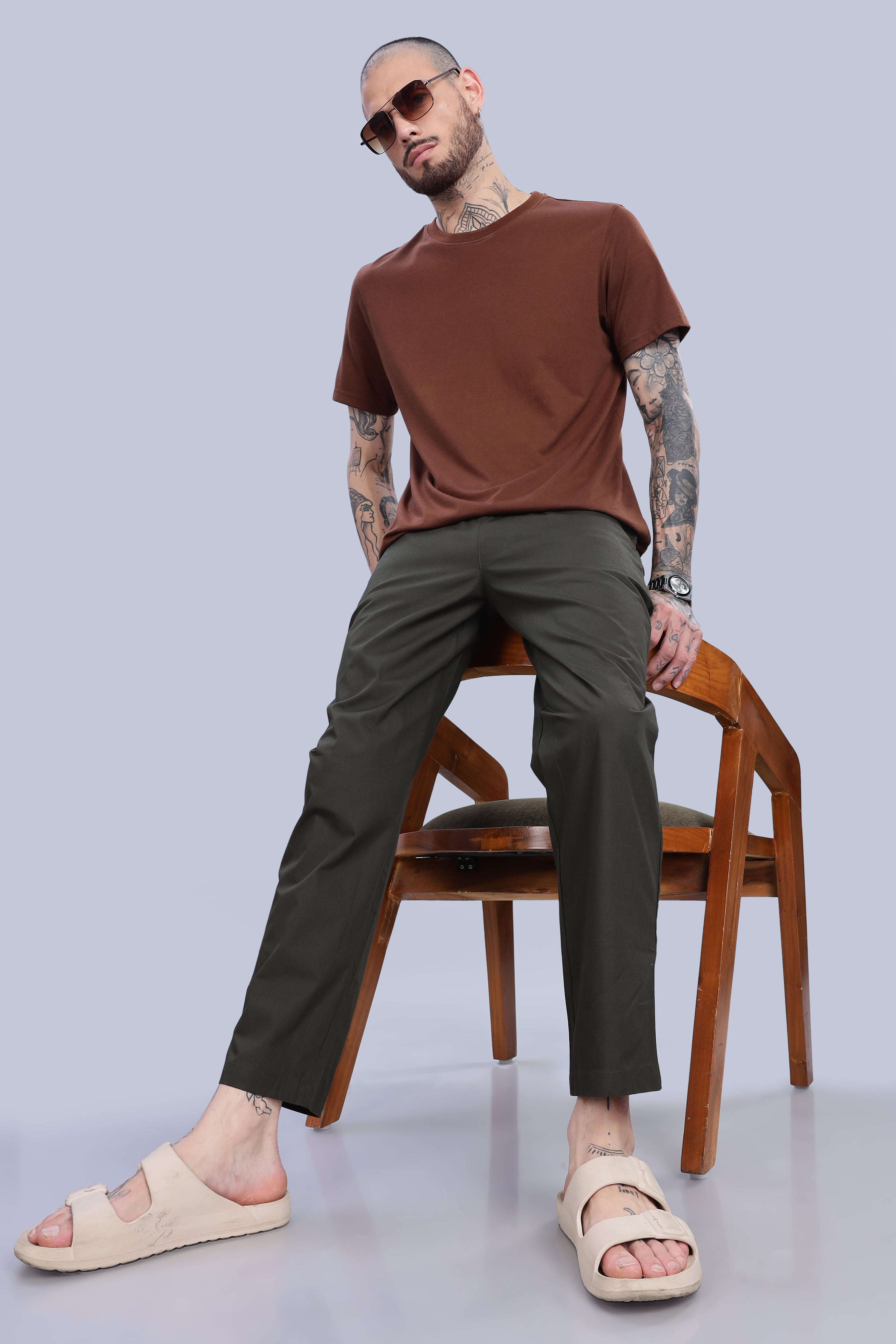Men's Olive Green Pyjamas