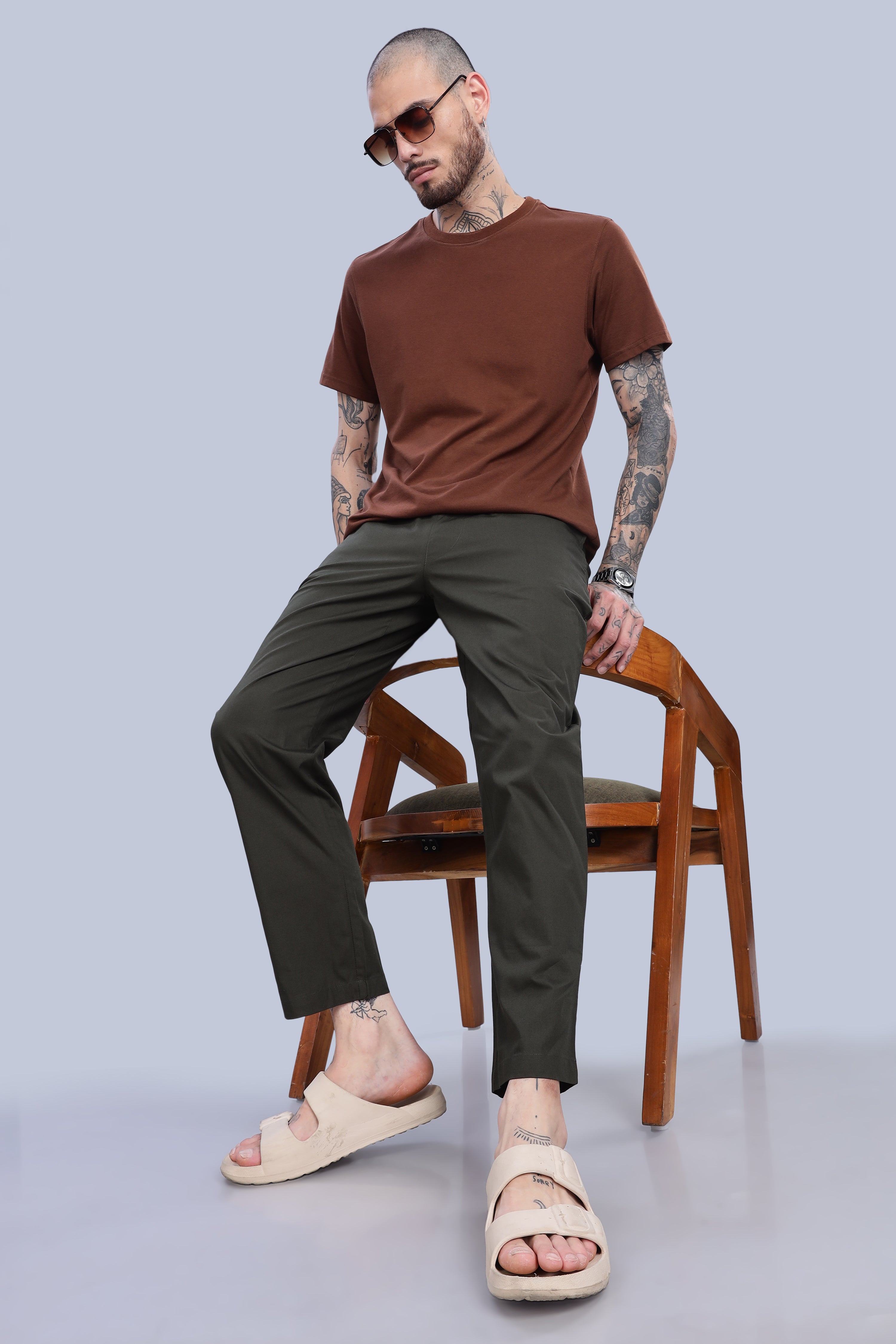 Men's Olive Green Pyjamas