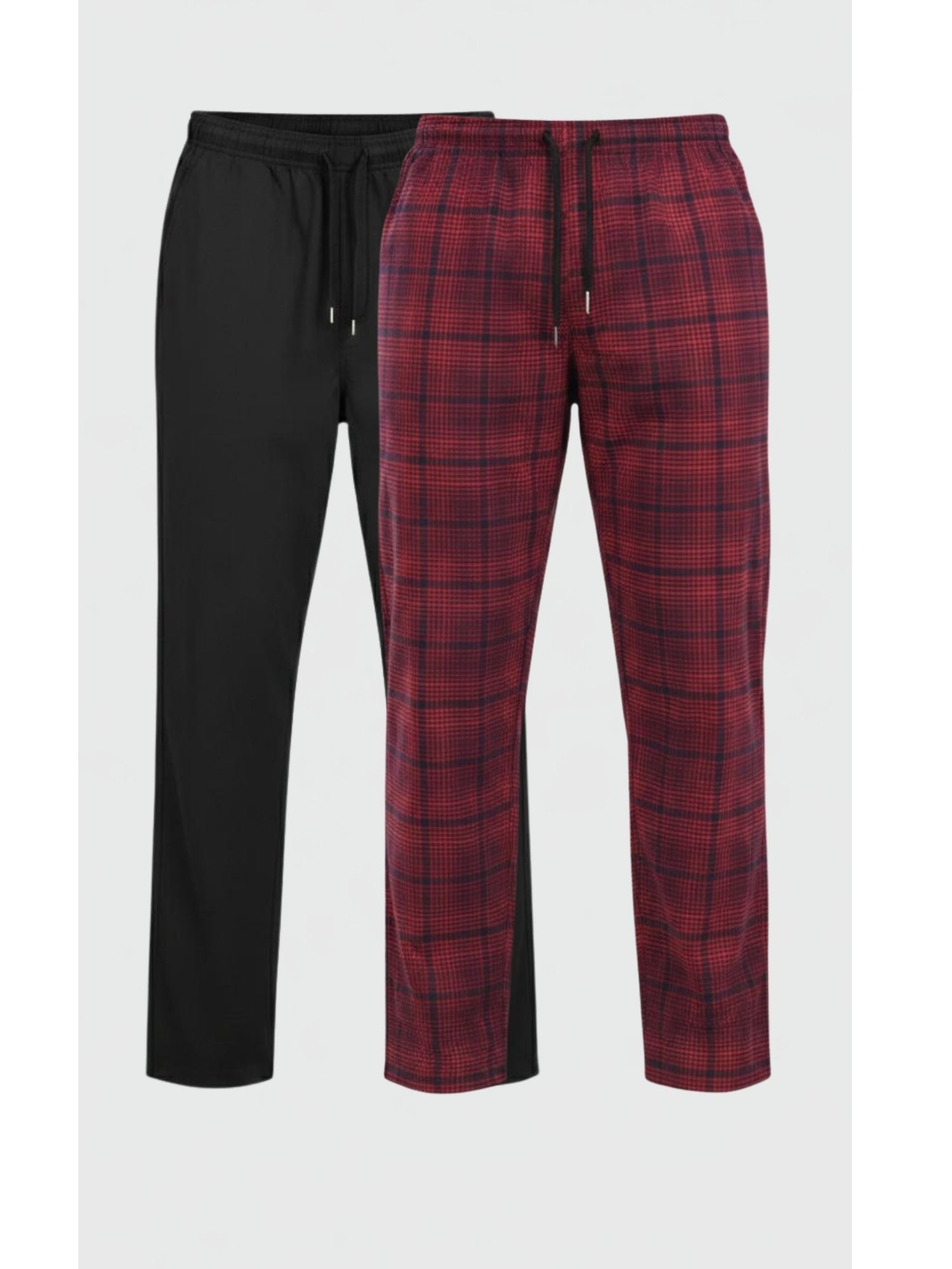 Red Checks & Jet Black Pyjamas Combo