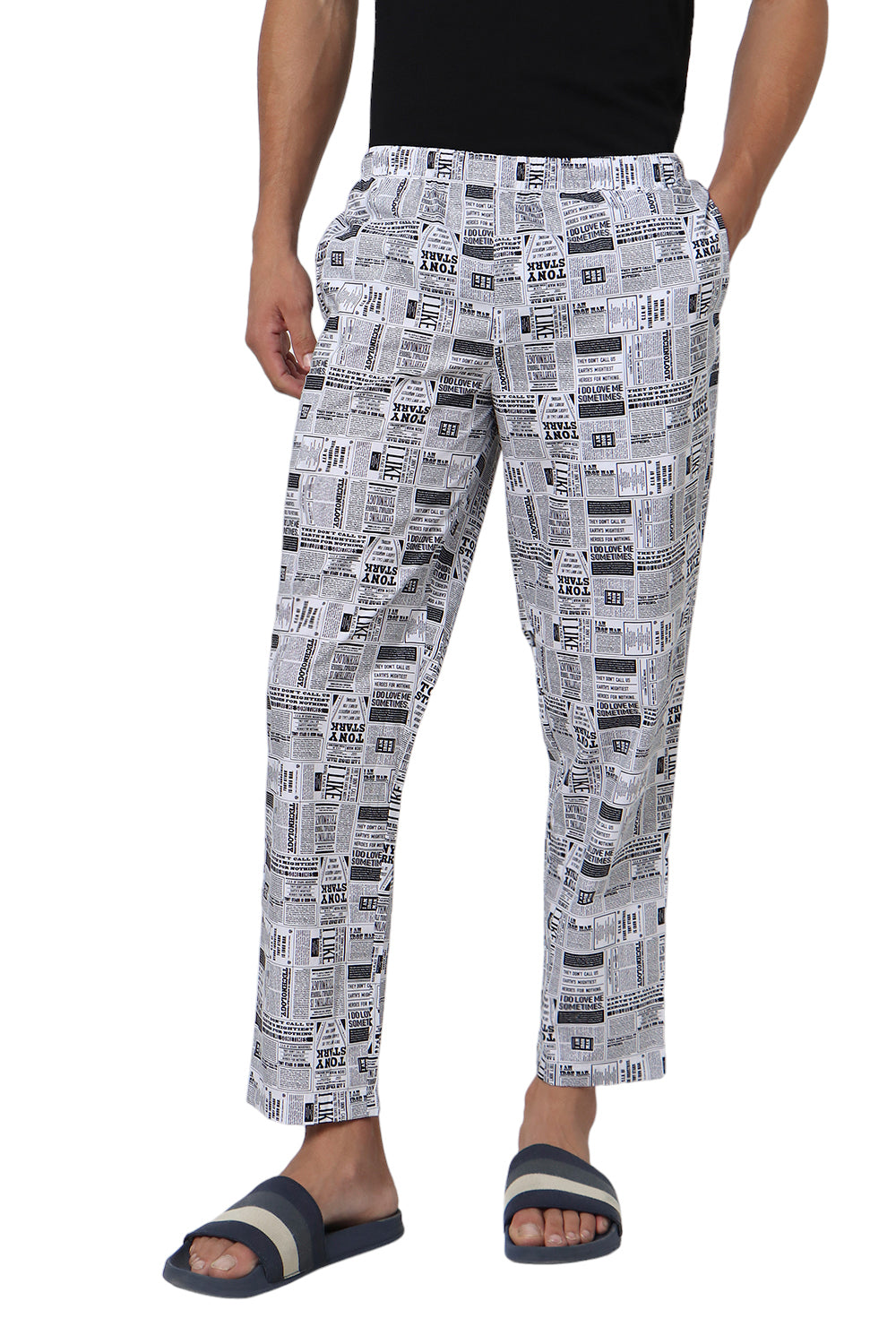 Newspaper Print Pyjama