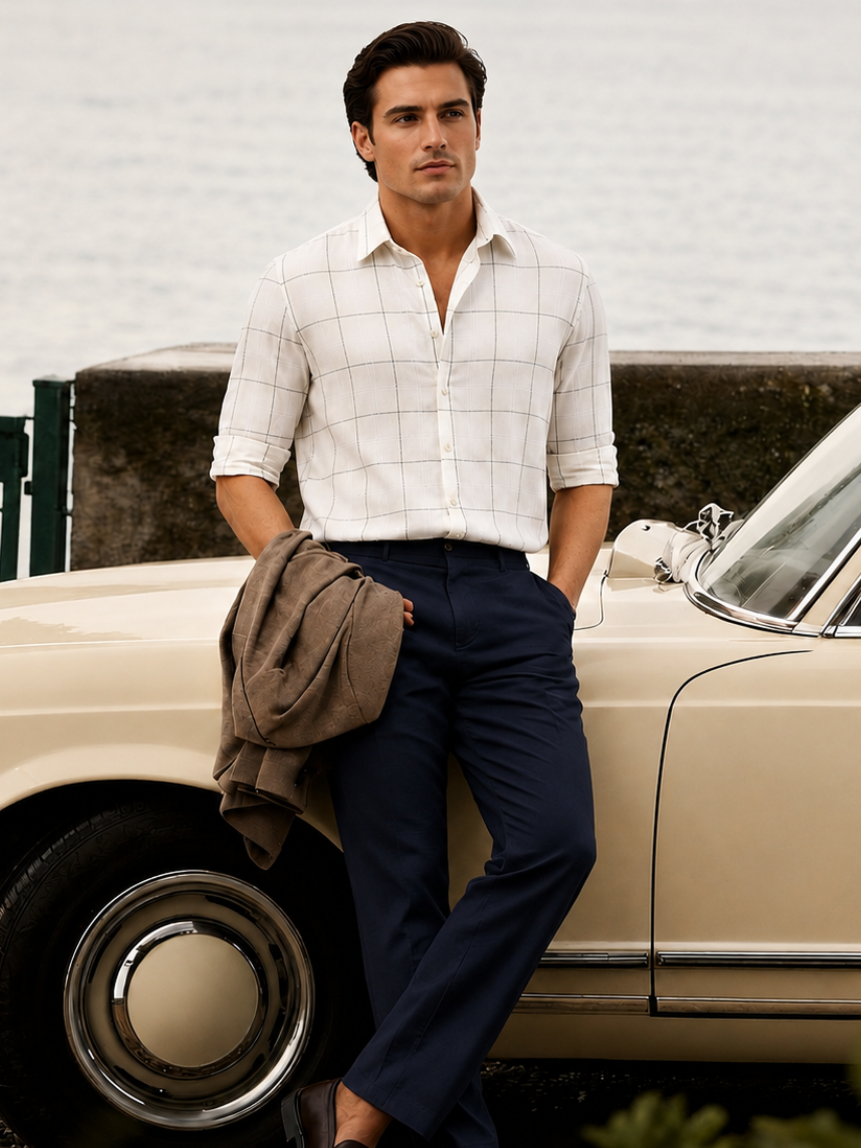 Mint Mist Windowpane Shirt