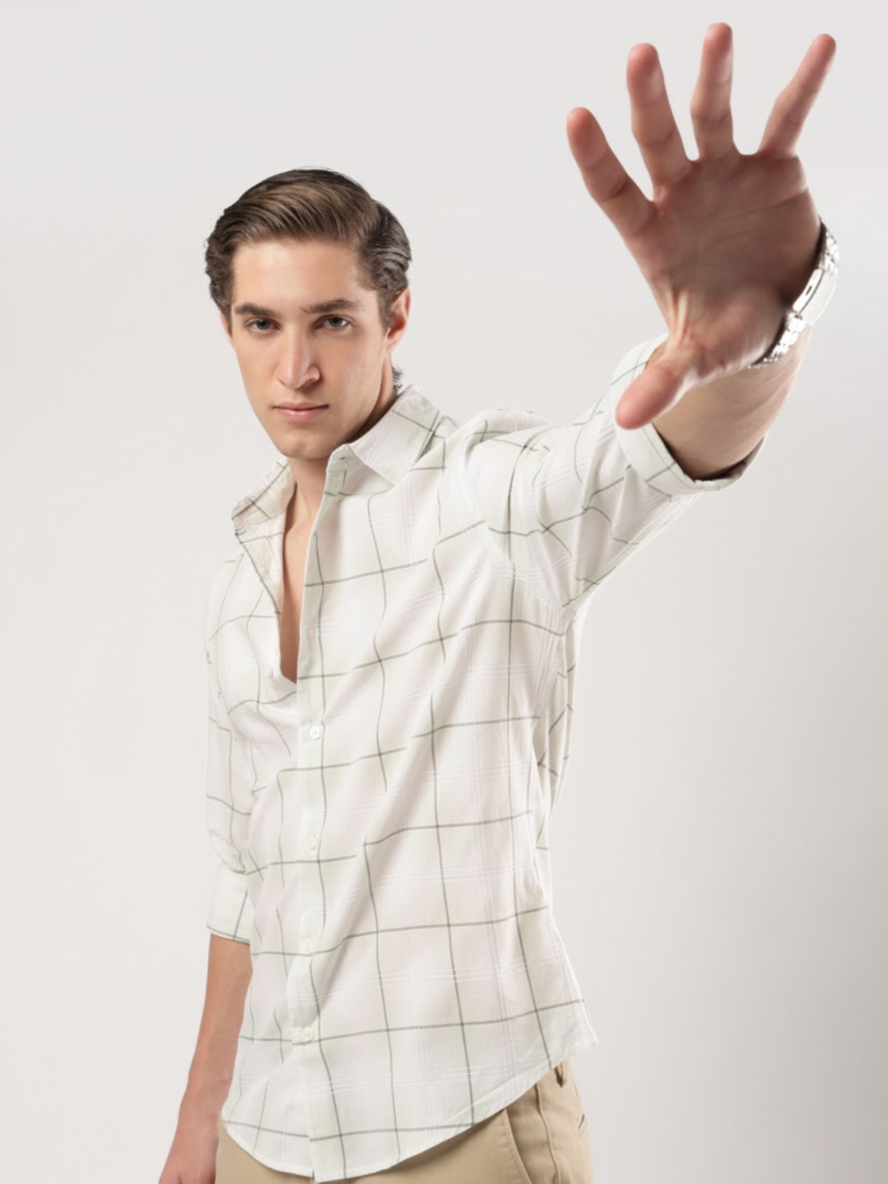 Mint Mist Windowpane Shirt