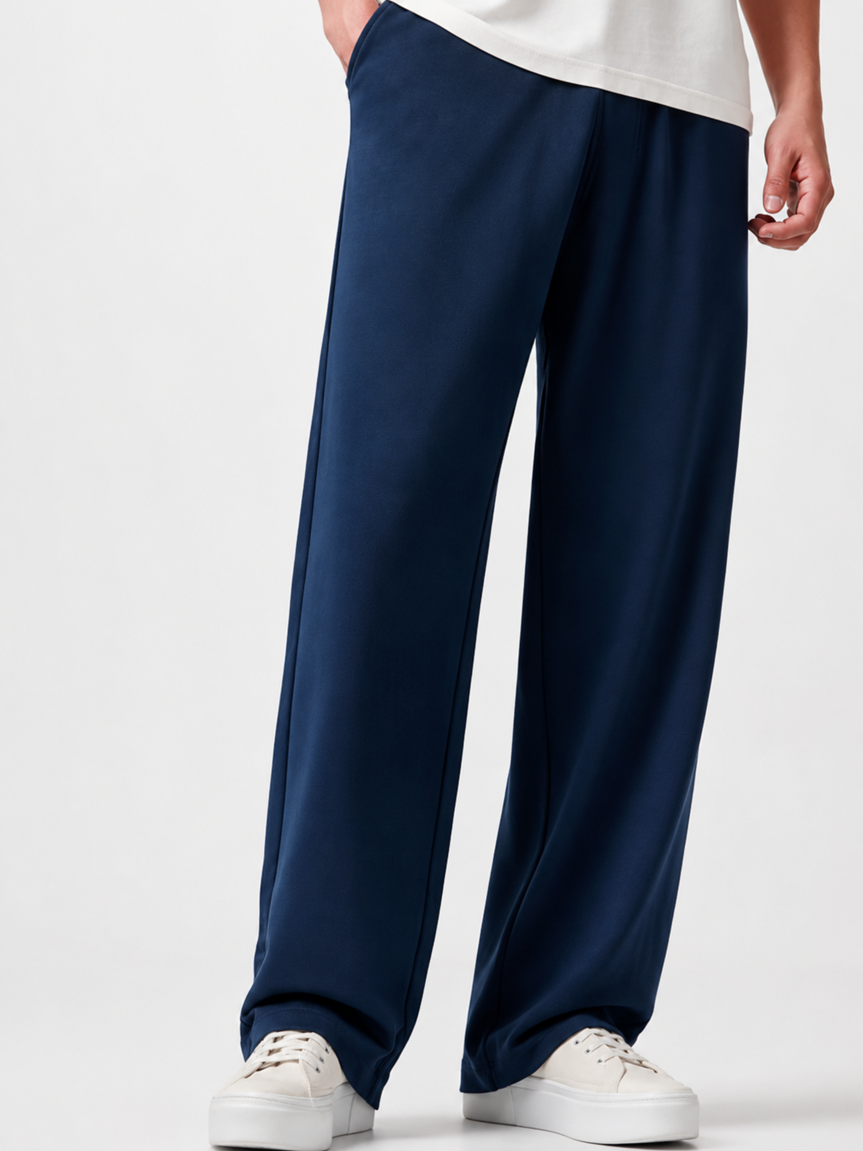 PB&J Men's Korean Fit Joggers – Navy Blue