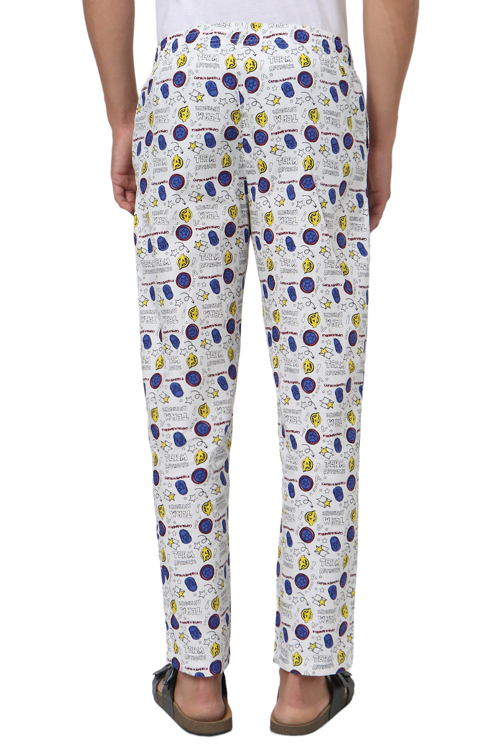 White Comics Print Pyjama