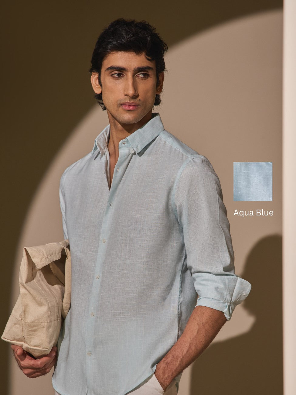 Milo-Regular Fit Striped Linen Shirt