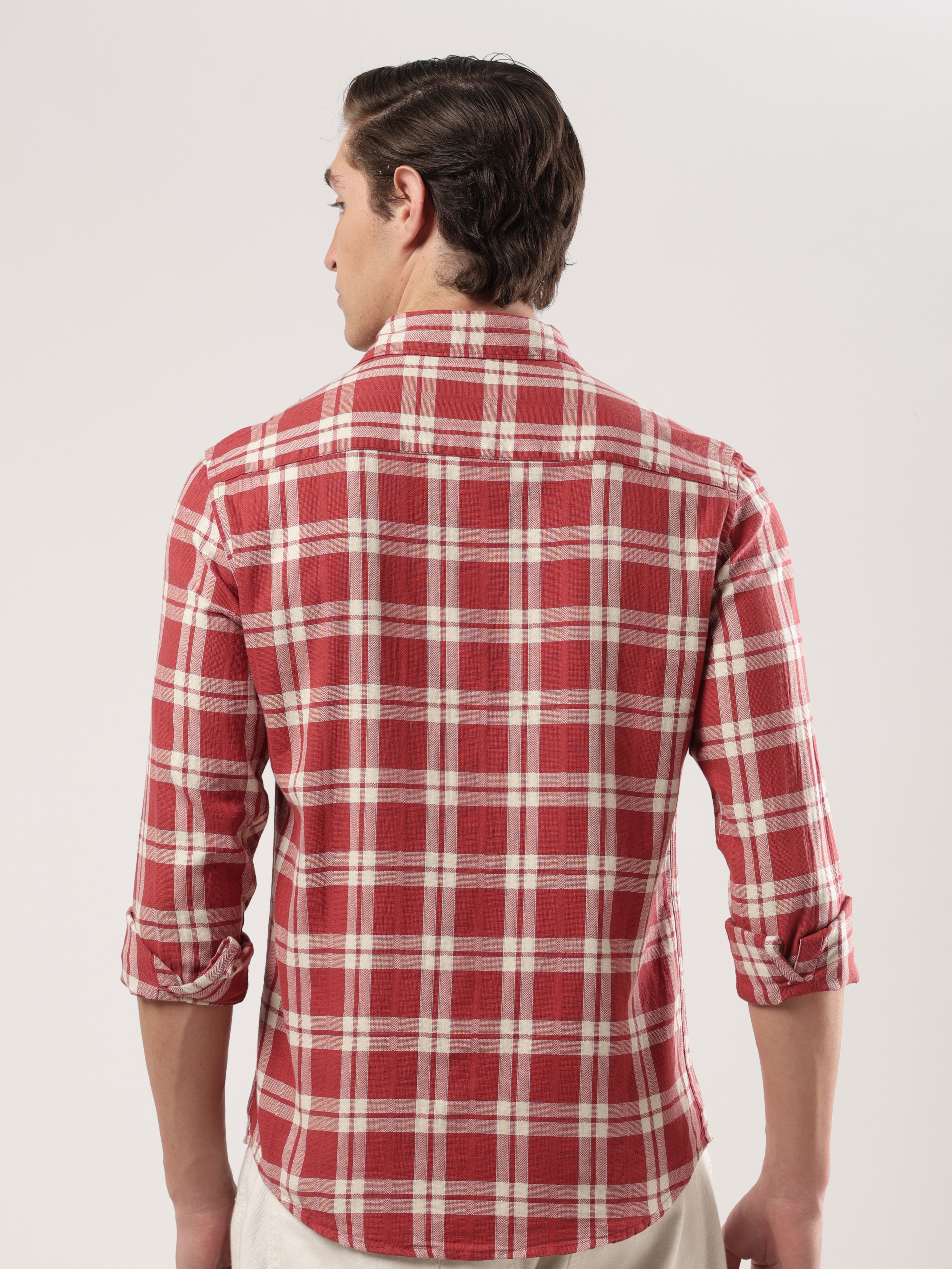 Crimson Classic Plaid Shirt