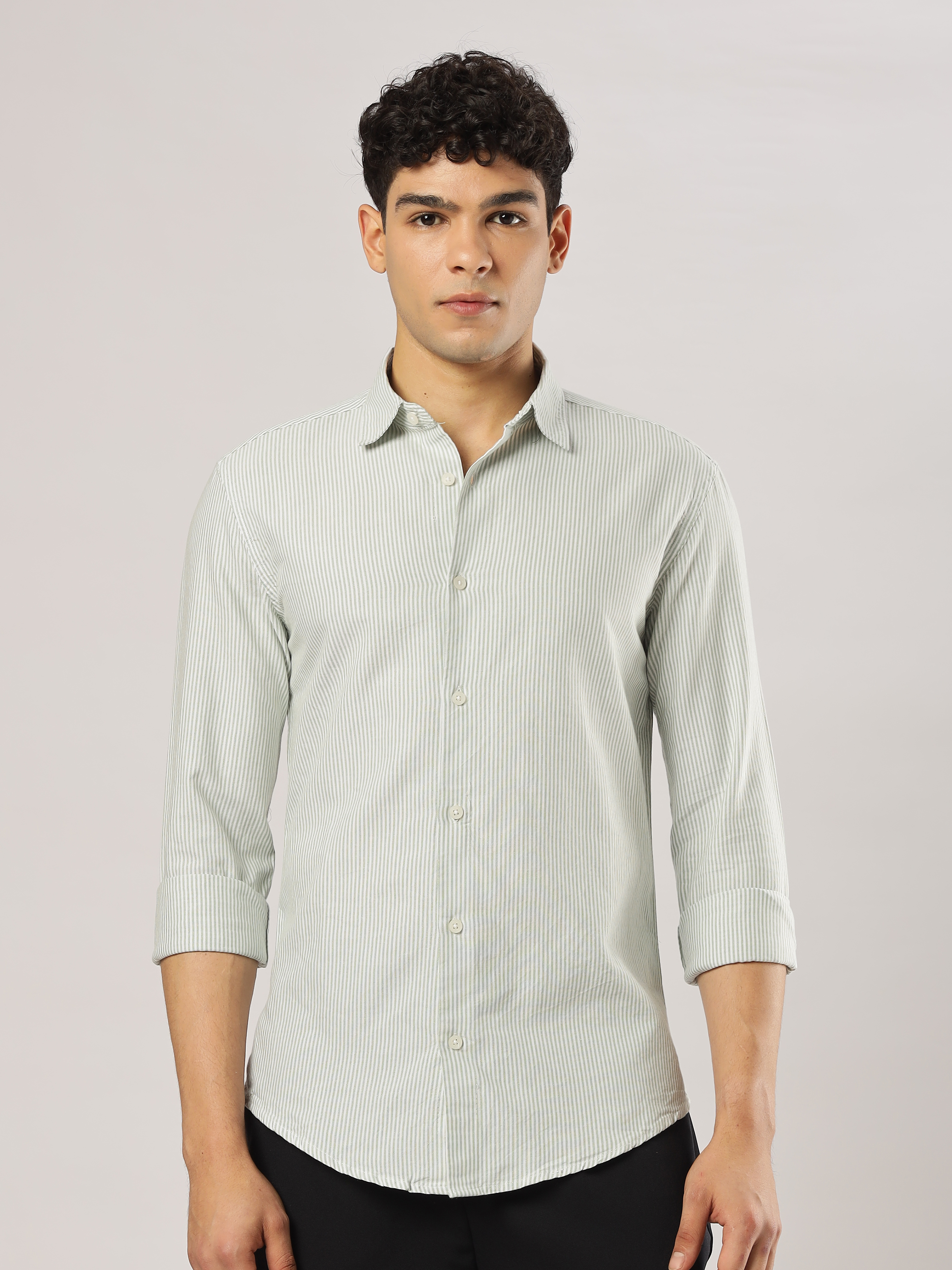 Sage Stripe Classic Shirt