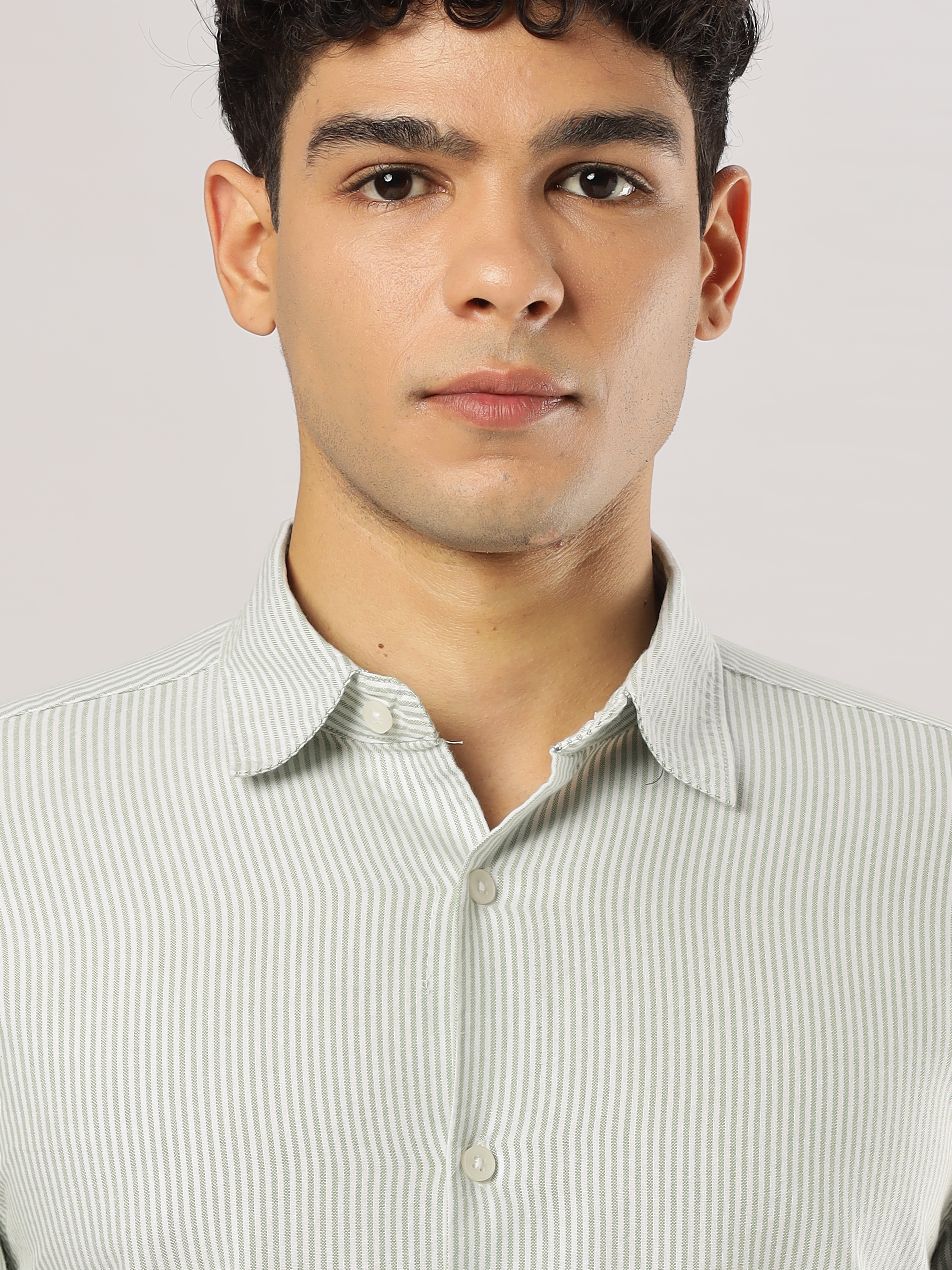 Sage Stripe Classic Shirt