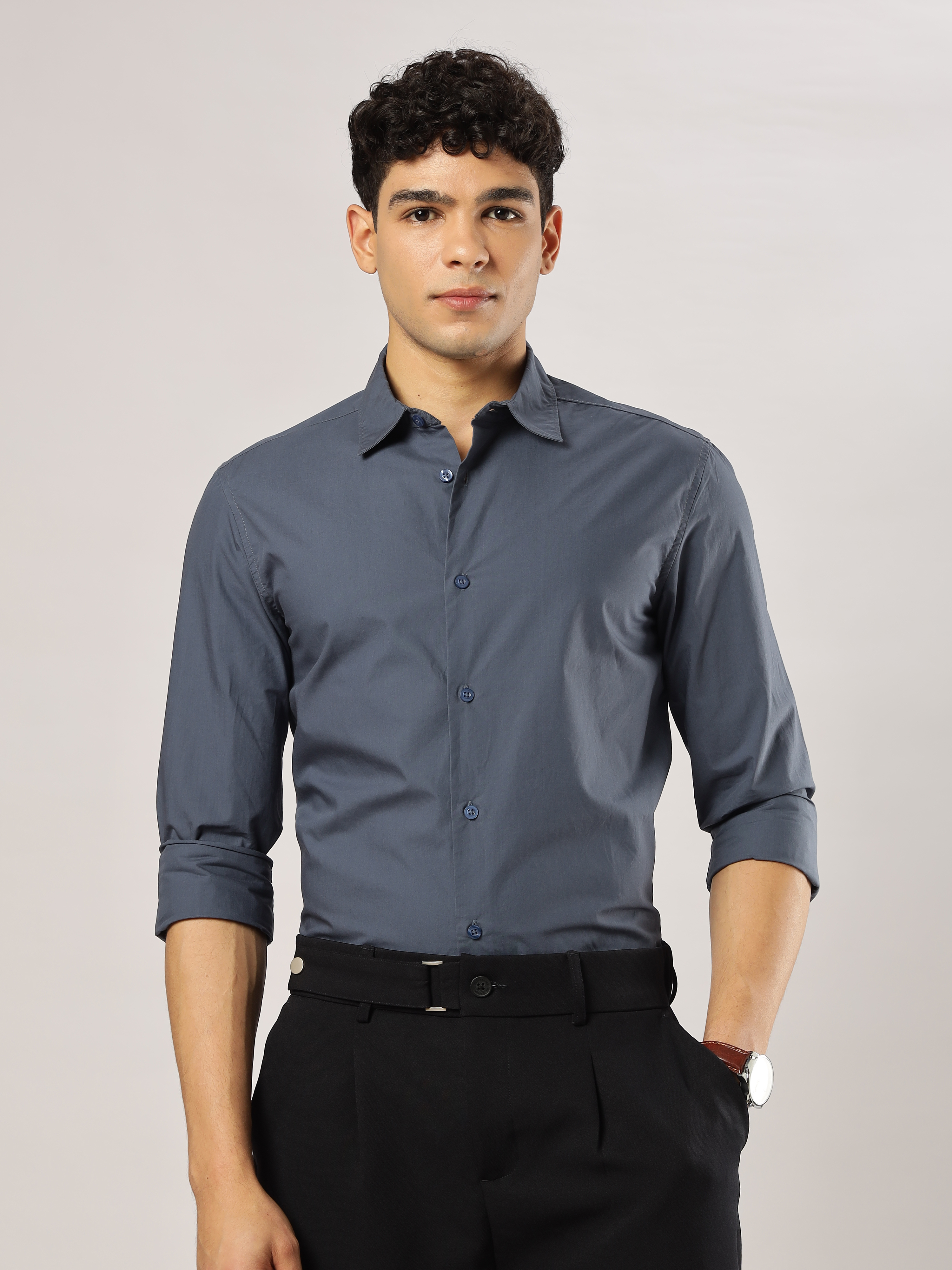 Midnight Navy Luxe Shirt