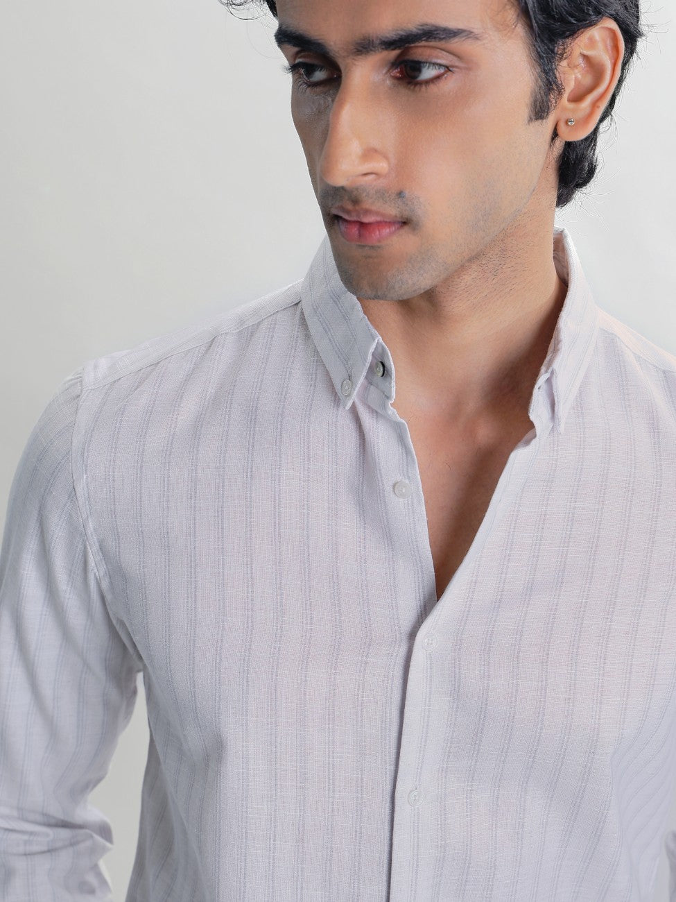 Zeno-Multicolour Regular Fit Striped Linen Shirt