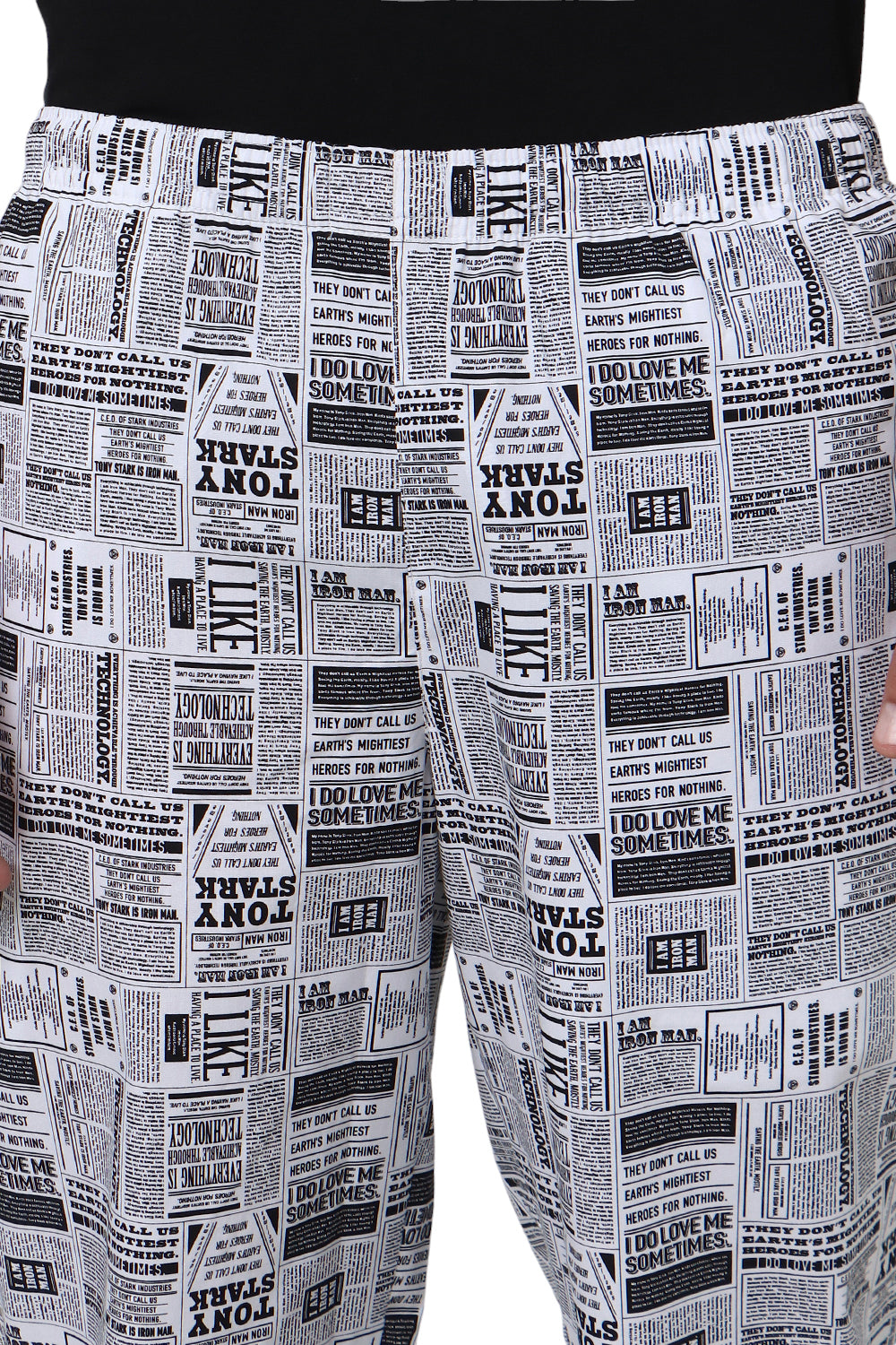 Newspaper Print Pyjama
