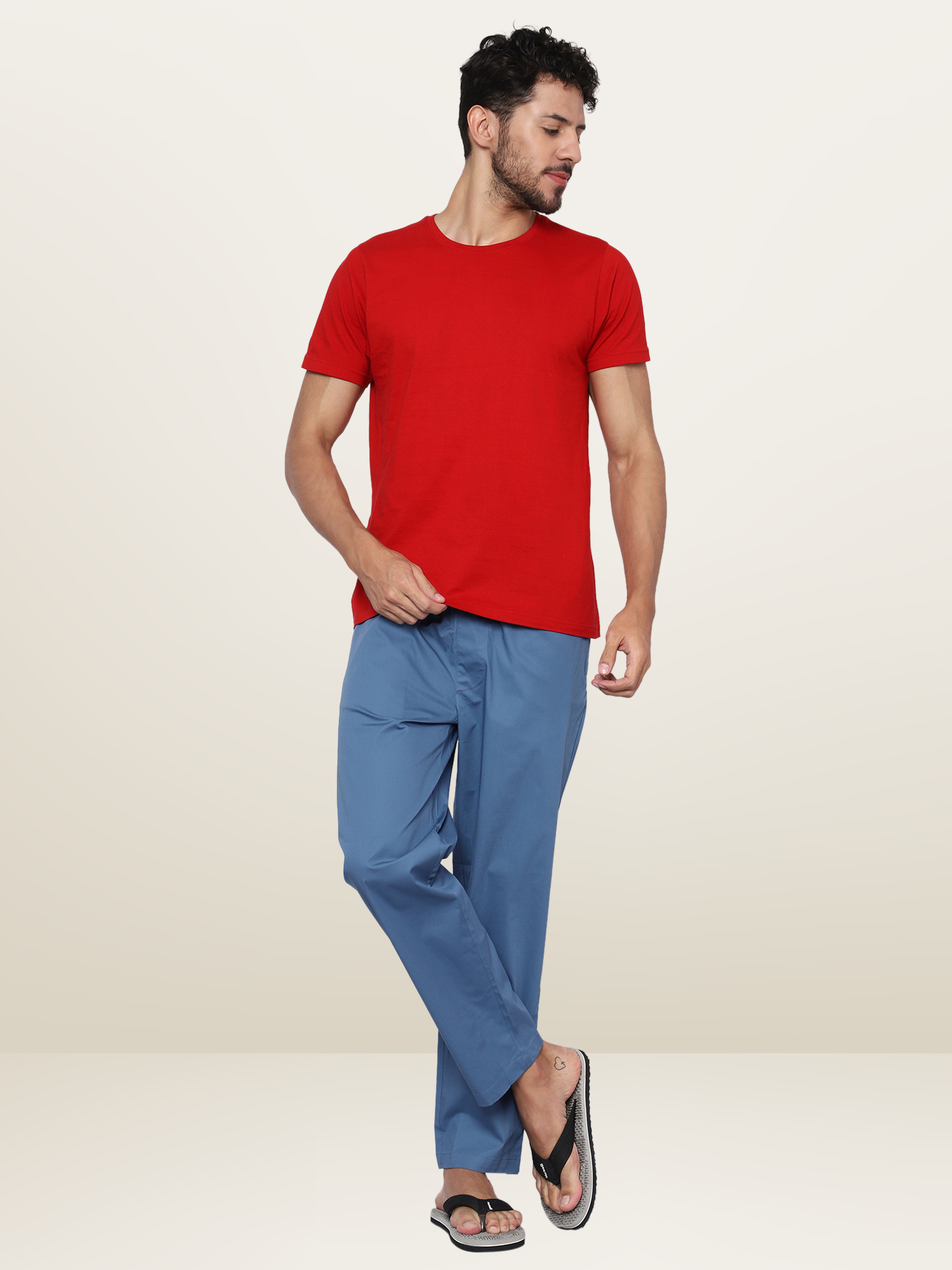 Men's Steel Blue Pyjamas