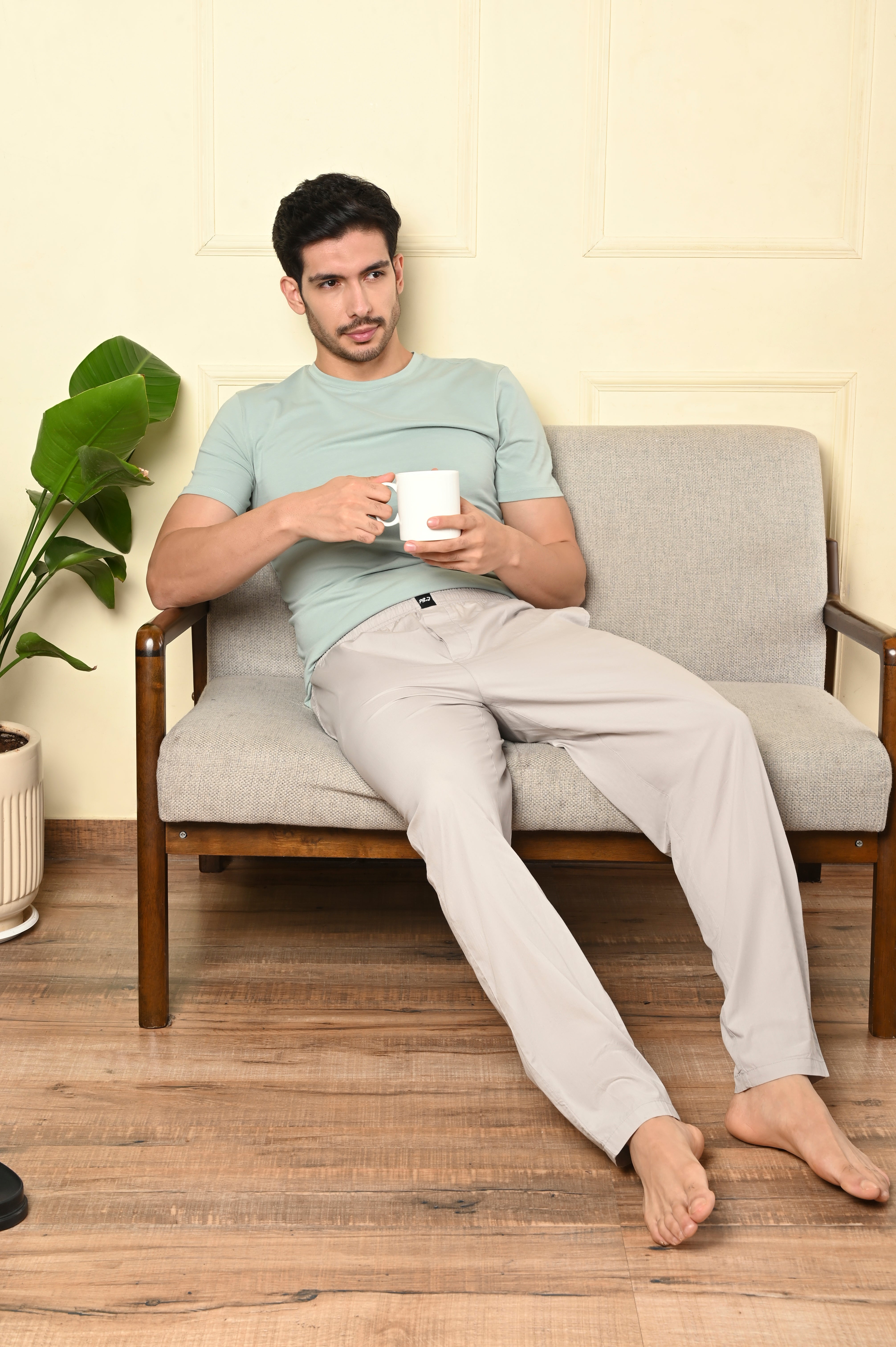 Foggy Grey & True Navy Blue Pyjamas Combo Pack