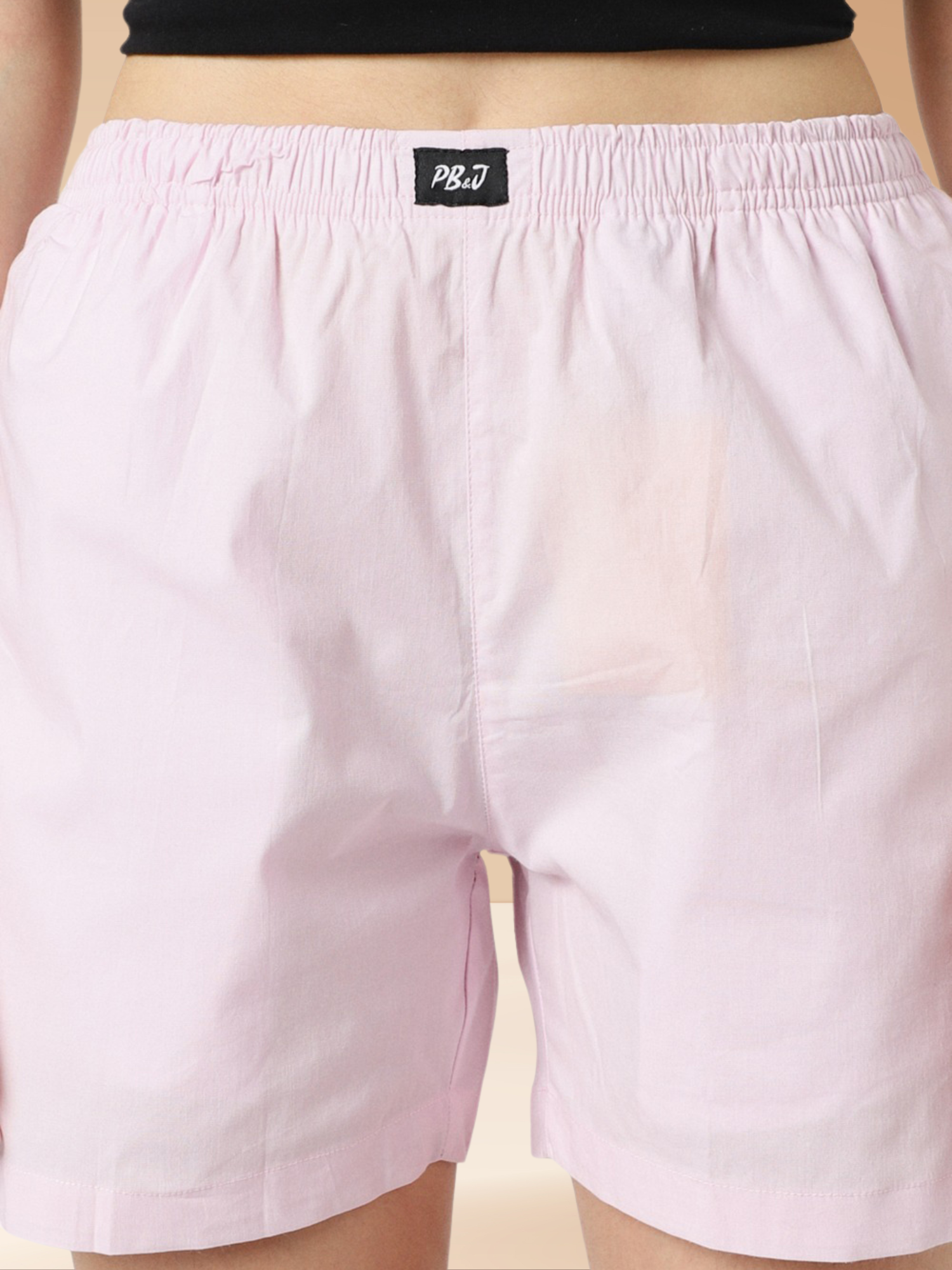 Pink Cotton Shorts
