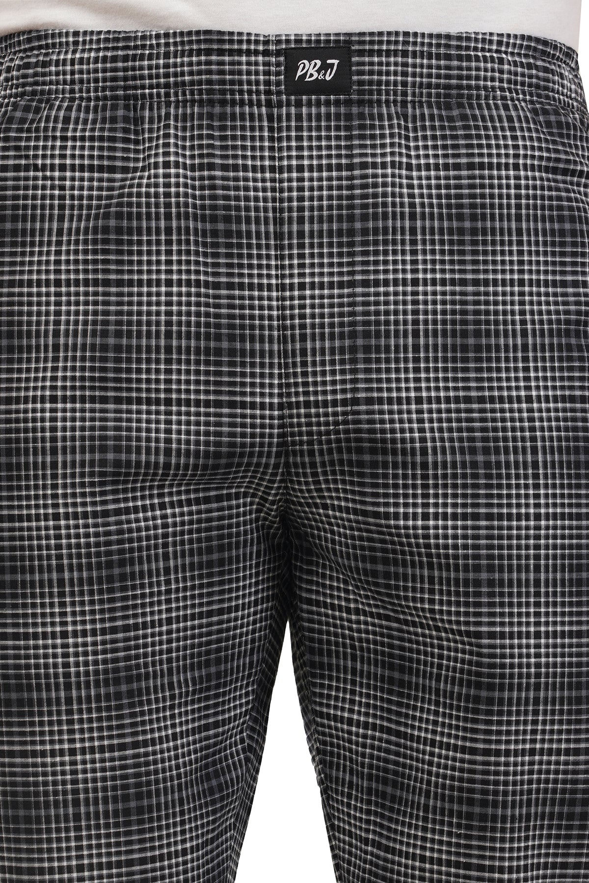 Black Checks & Jet black Pyjamas Combo