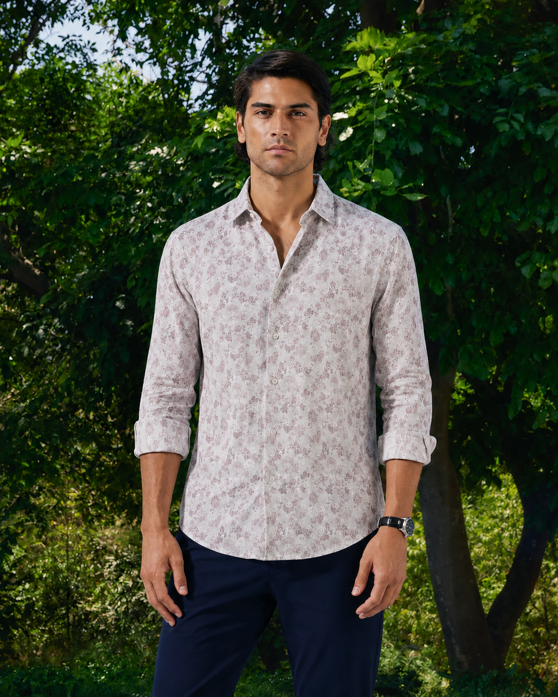 Mauve Mist Botanical Shirt
