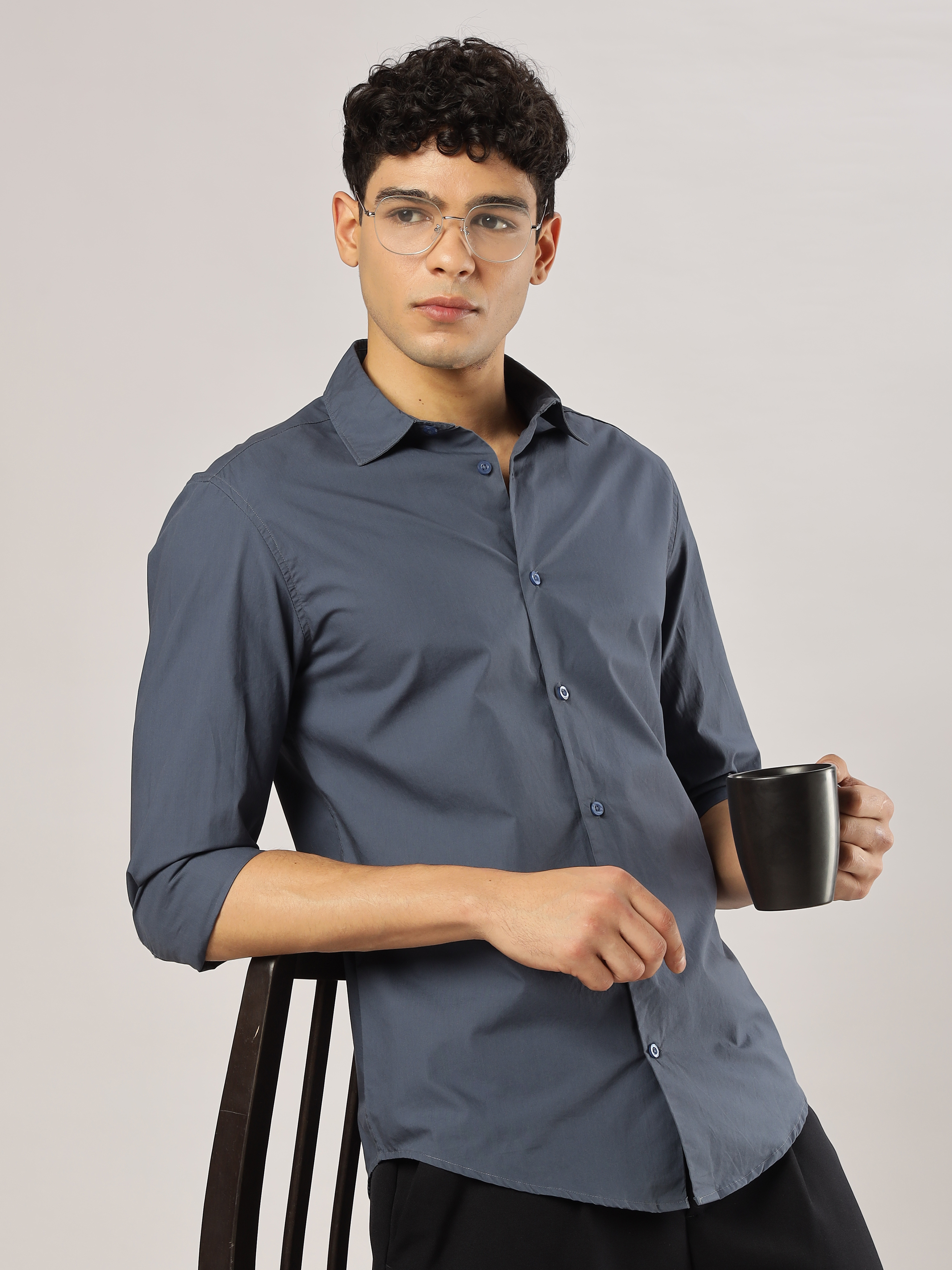 Midnight Navy Luxe Shirt