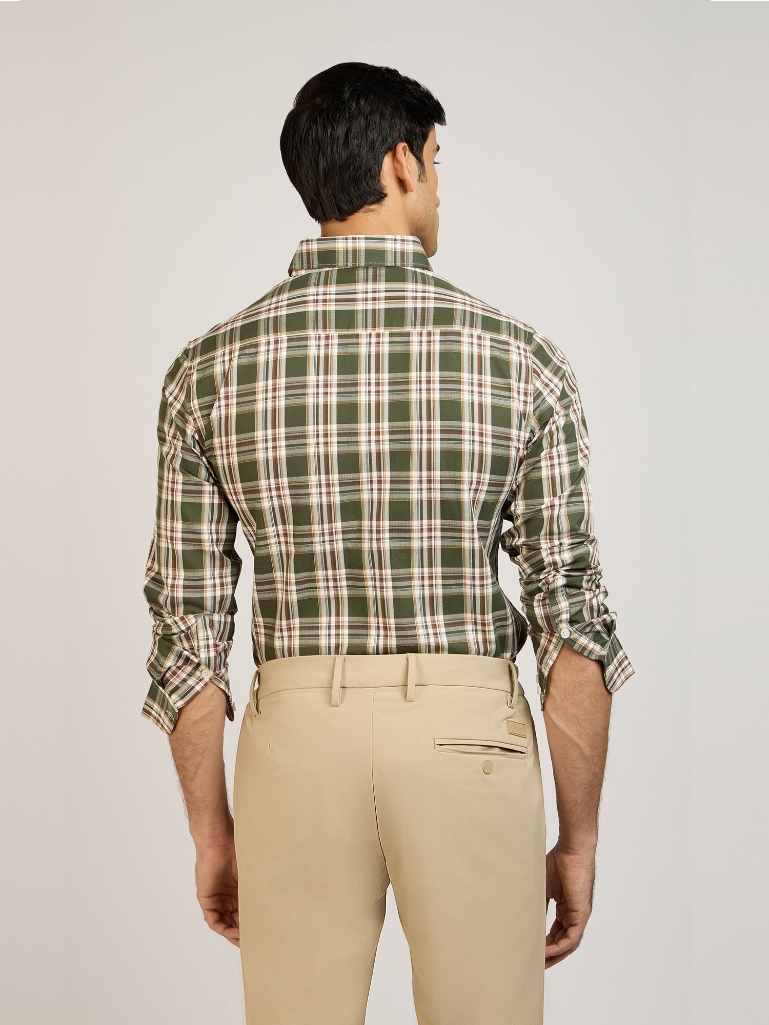 Vintage Checks Olive Shirt