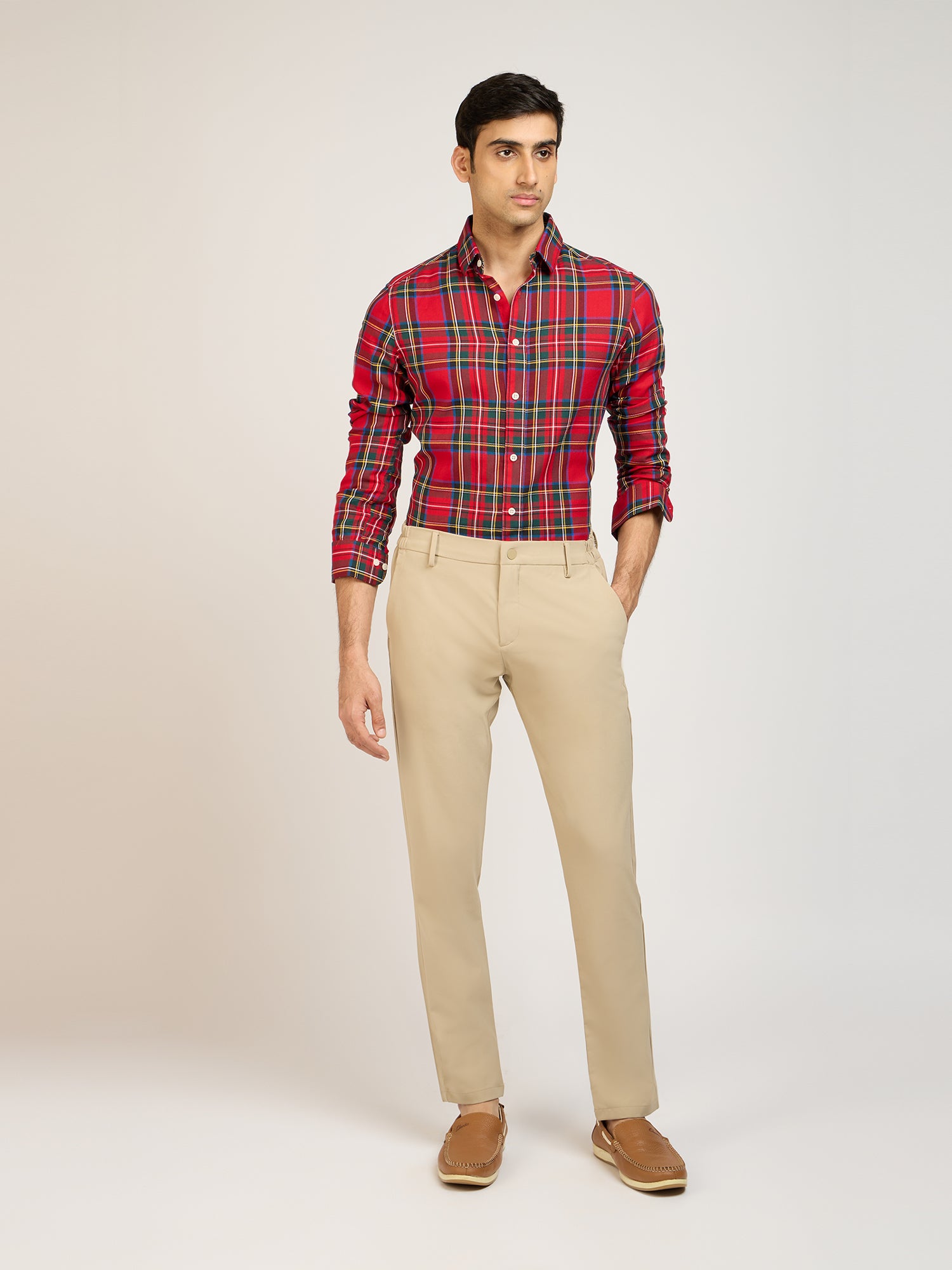 Cotton Check Multicolored Shirt