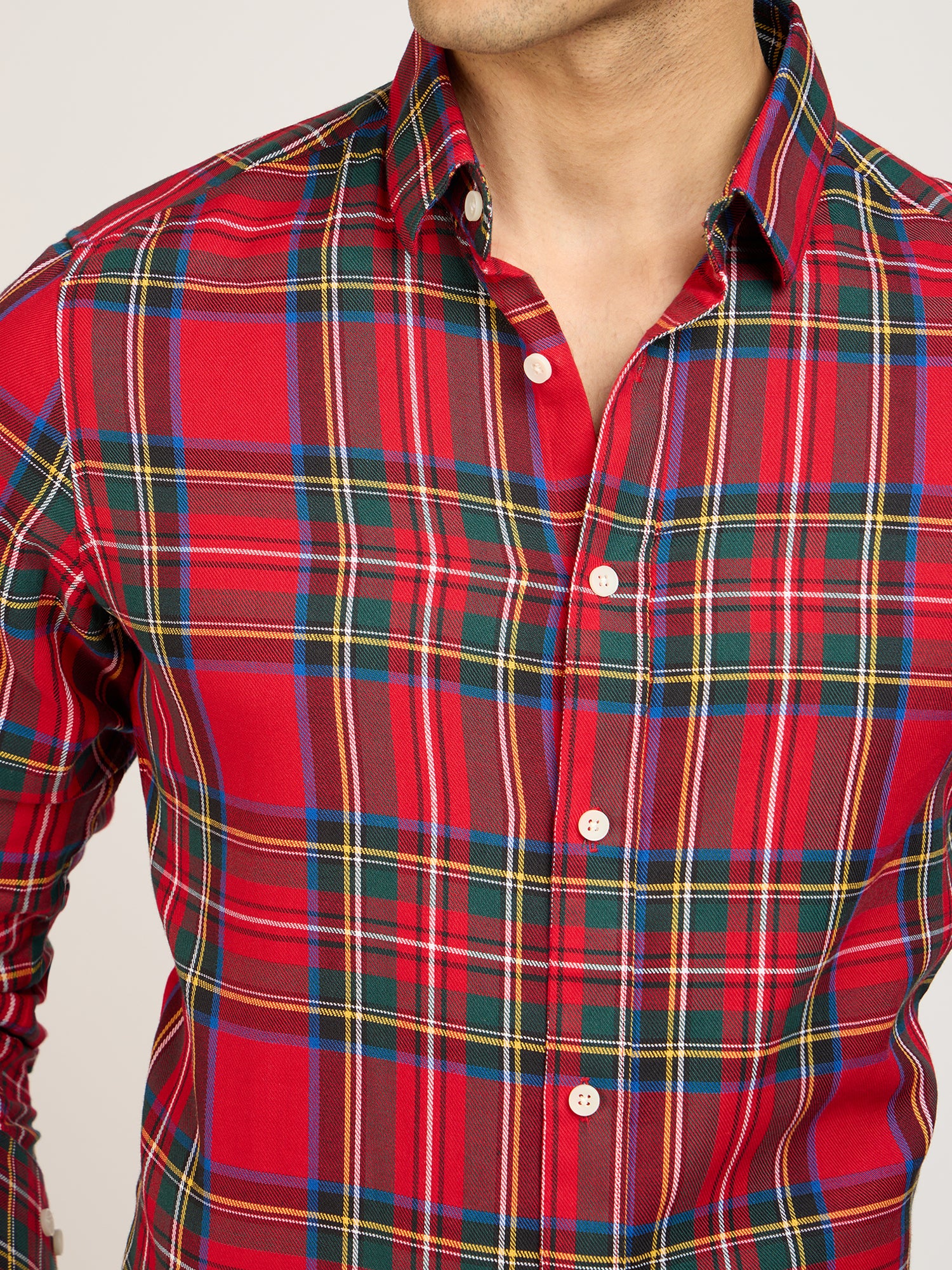Cotton Check Multicolored Shirt