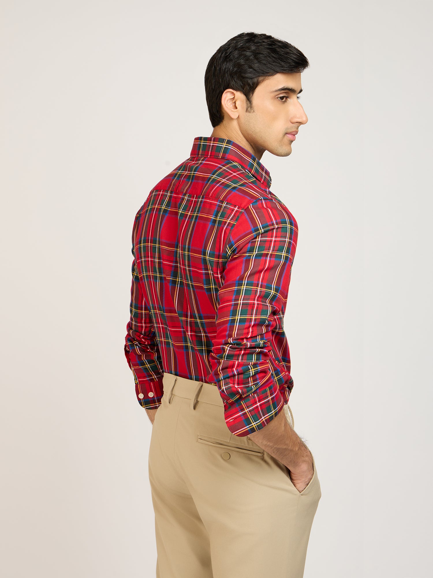 Cotton Check Multicolored Shirt