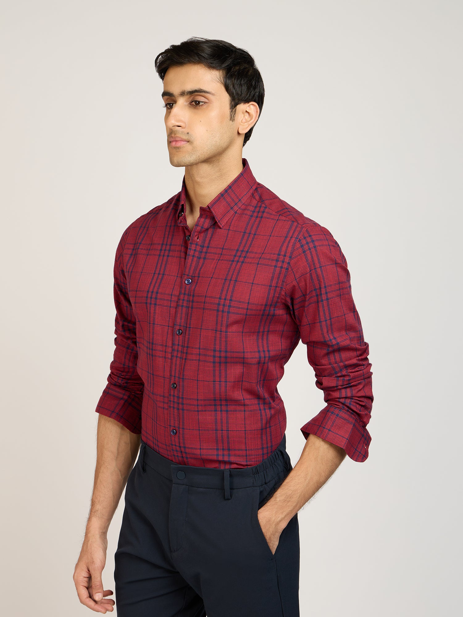 Chambray Check Shirt