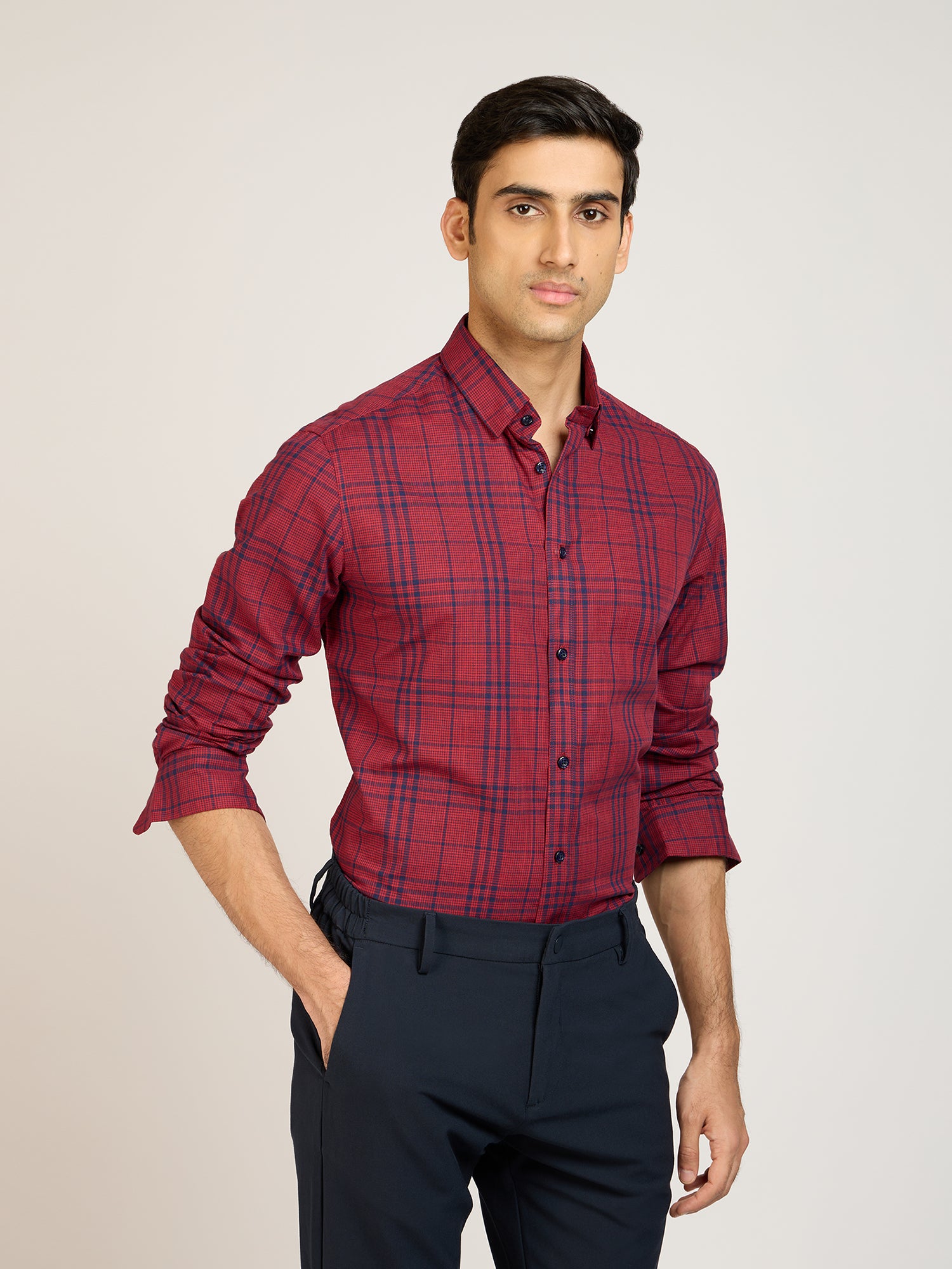 Chambray Check Shirt