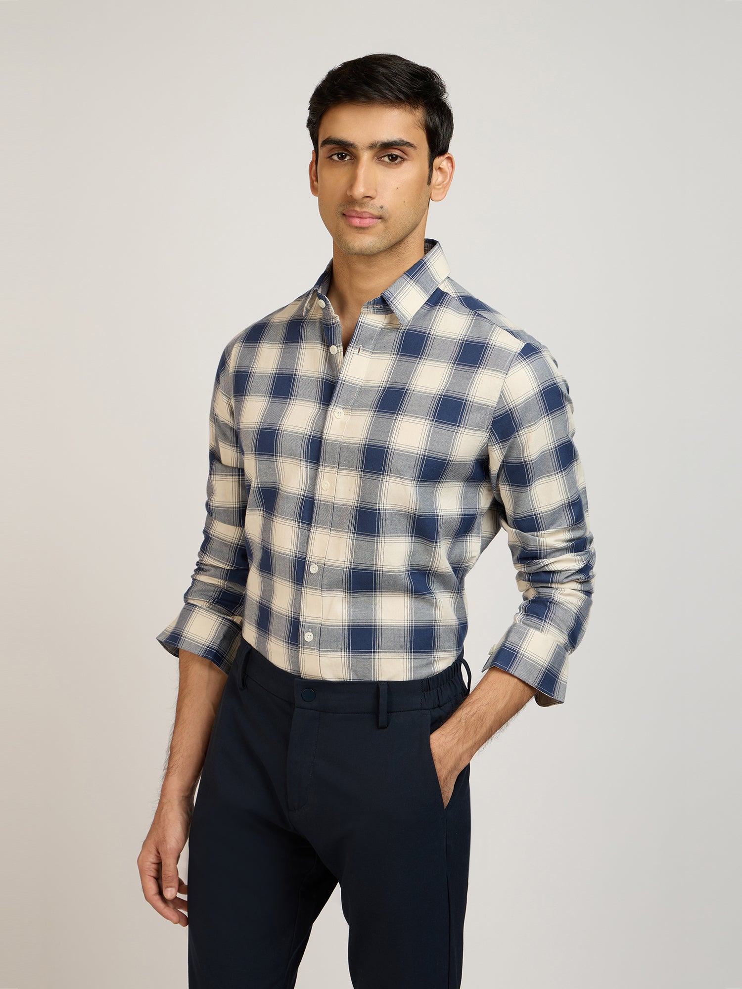 Plaiderie Blue Check Shirt