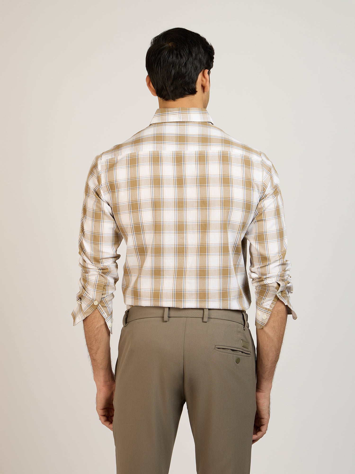 Herringbone Twill Check Shirt