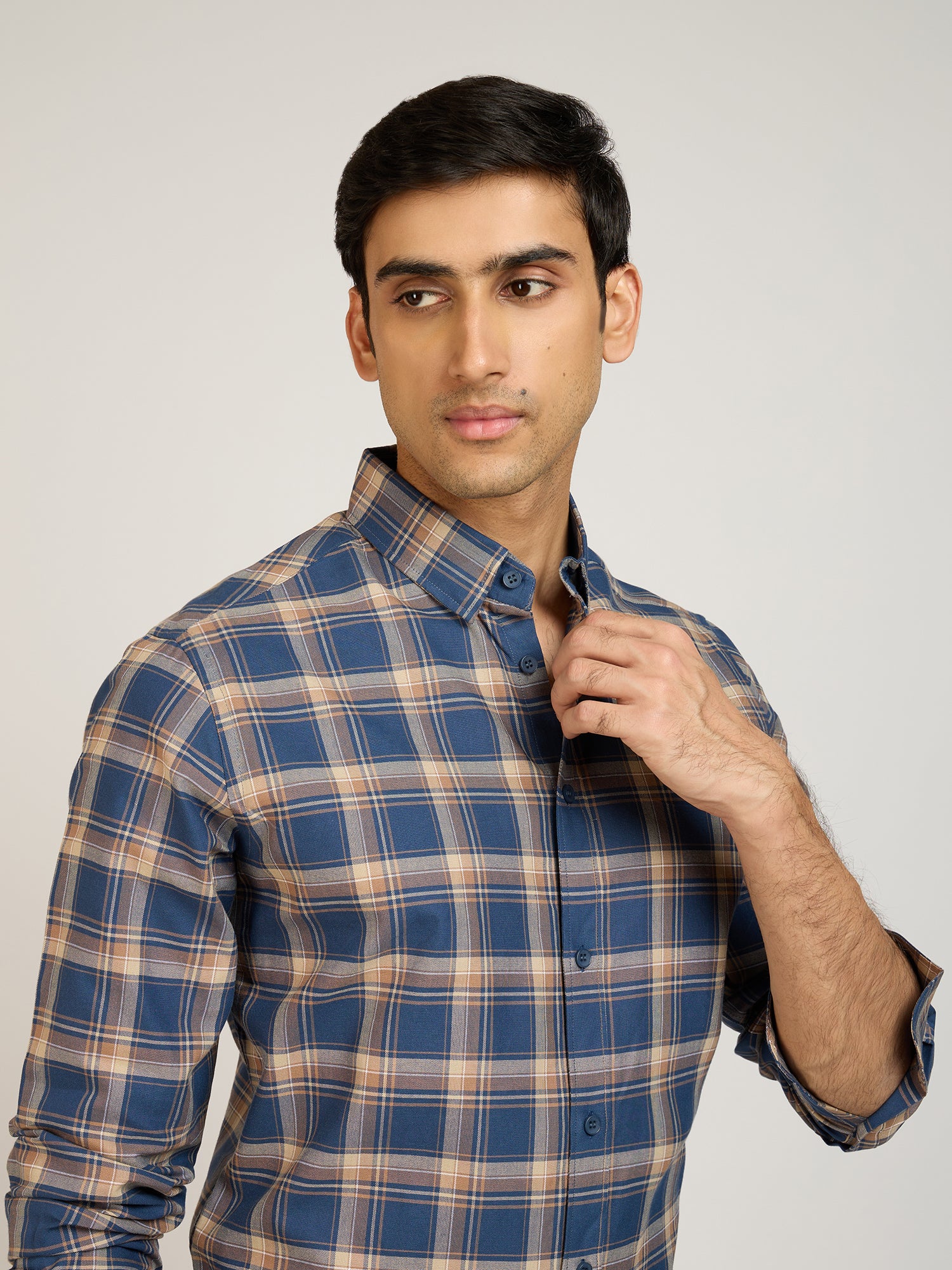 Oxford Checks Blue Shirt