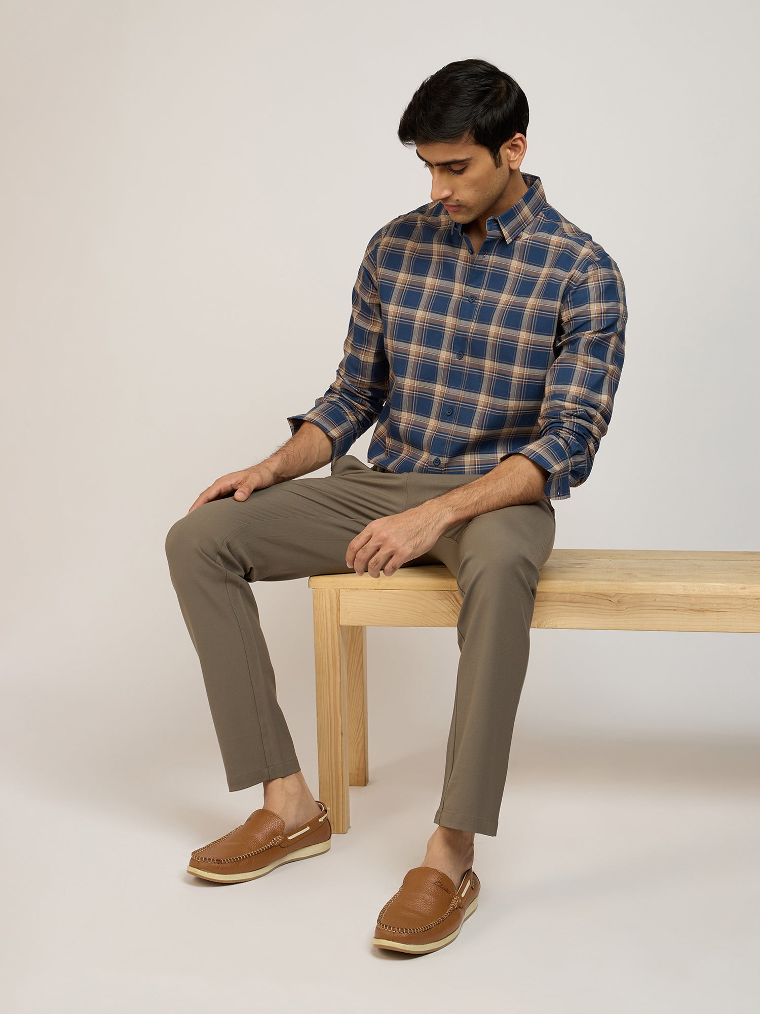 Oxford Checks Blue Shirt