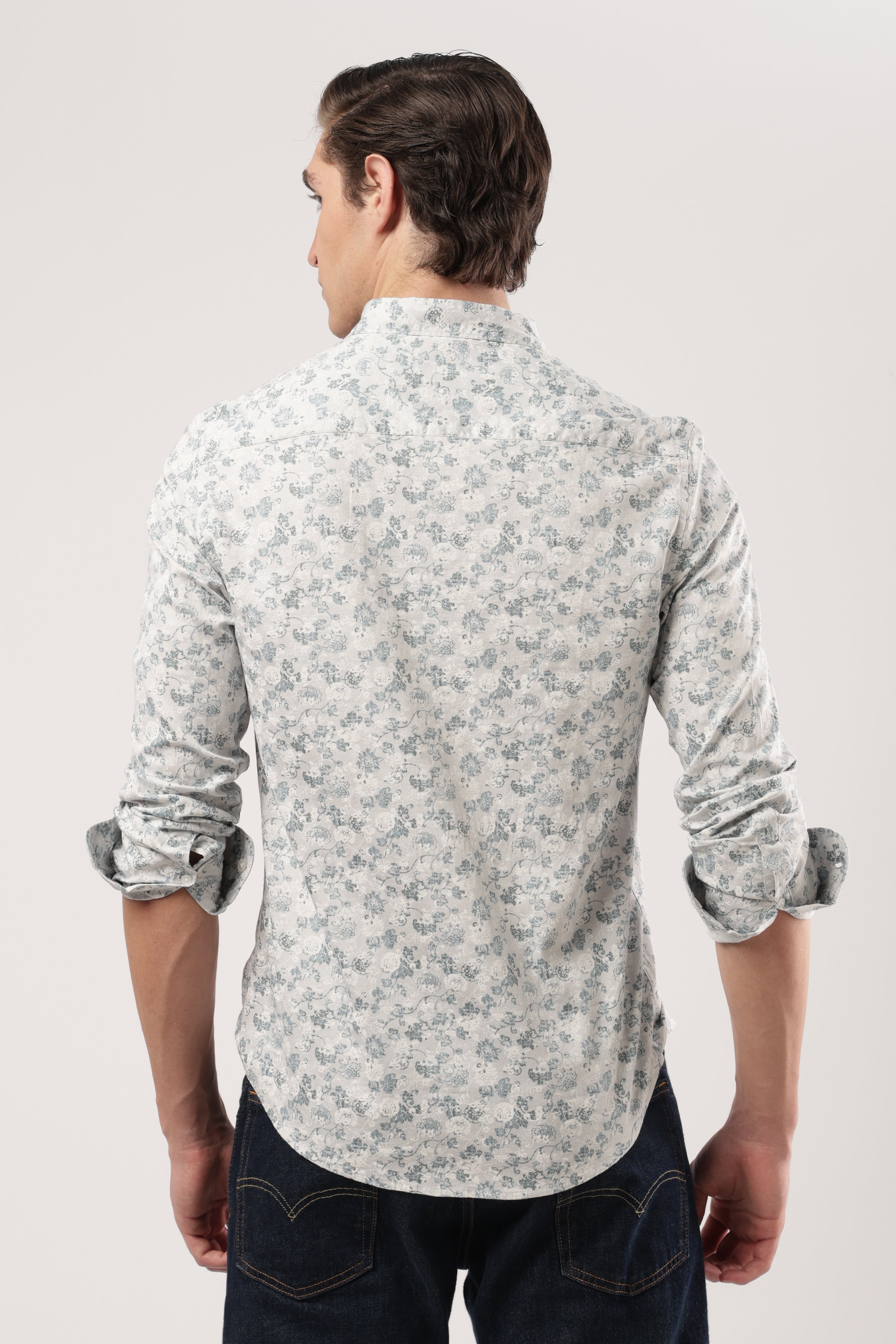 Icy Flora Impression Shirt