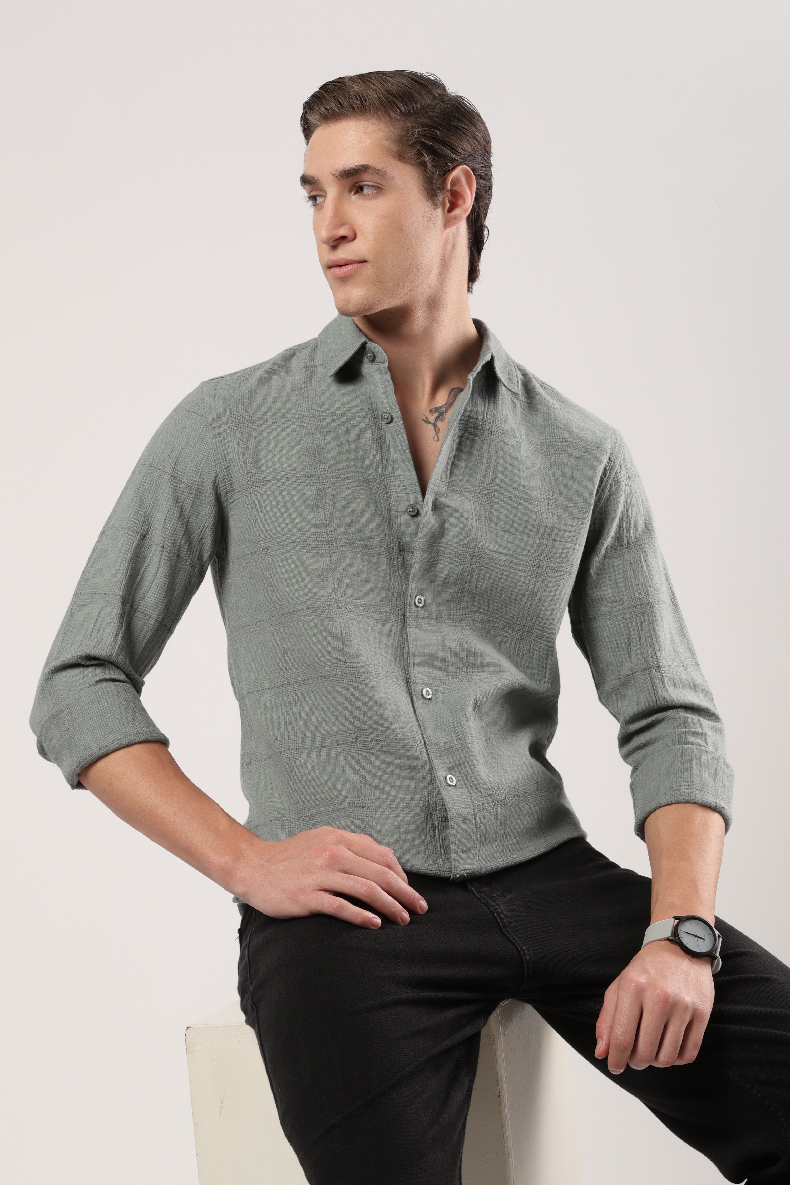 Evergreen Weave Checks Shirt